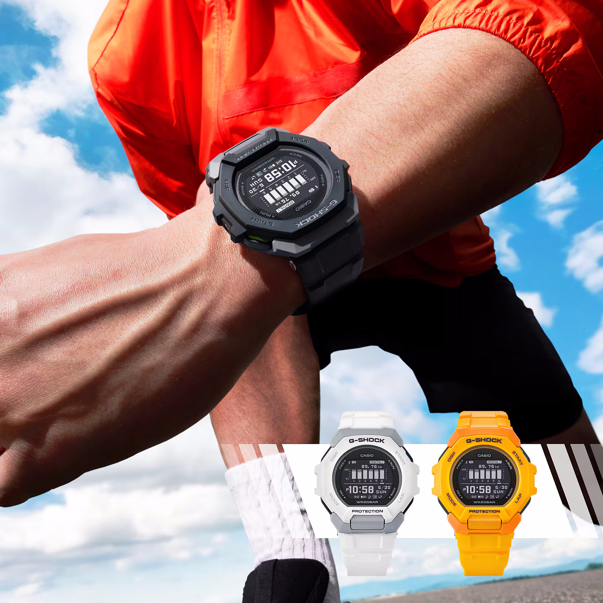zegarek G-SHOCK GBD-300-9ER G-SQUAD BLUETOOTH SYNC STEP TRACKER męski z krokomierz G-SHOCK G-SQUAD