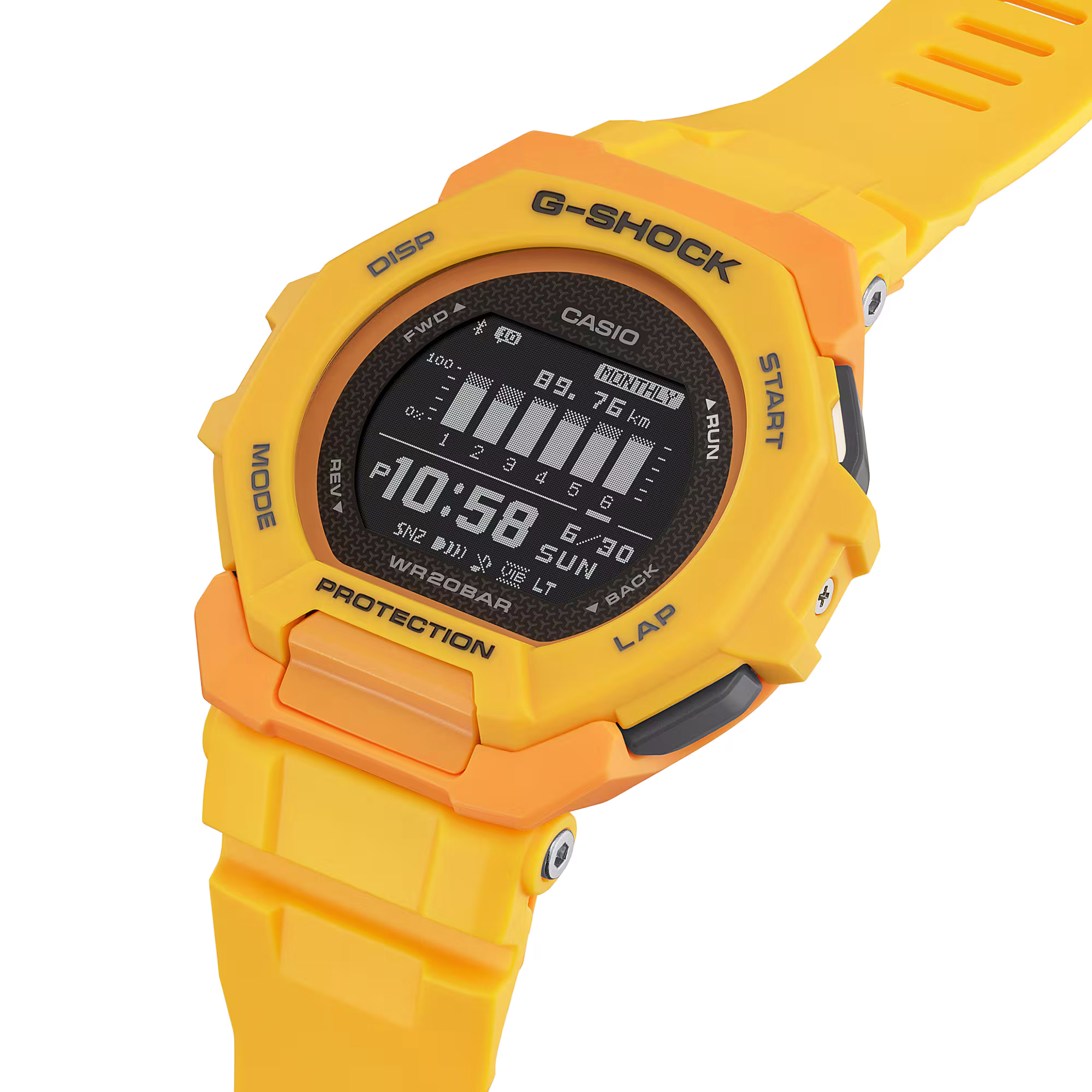 zegarek G-SHOCK GBD-300-9ER kwarcowy męski G-SHOCK G-SQUAD G-SQUAD BLUETOOTH SYNC STEP TRACKER