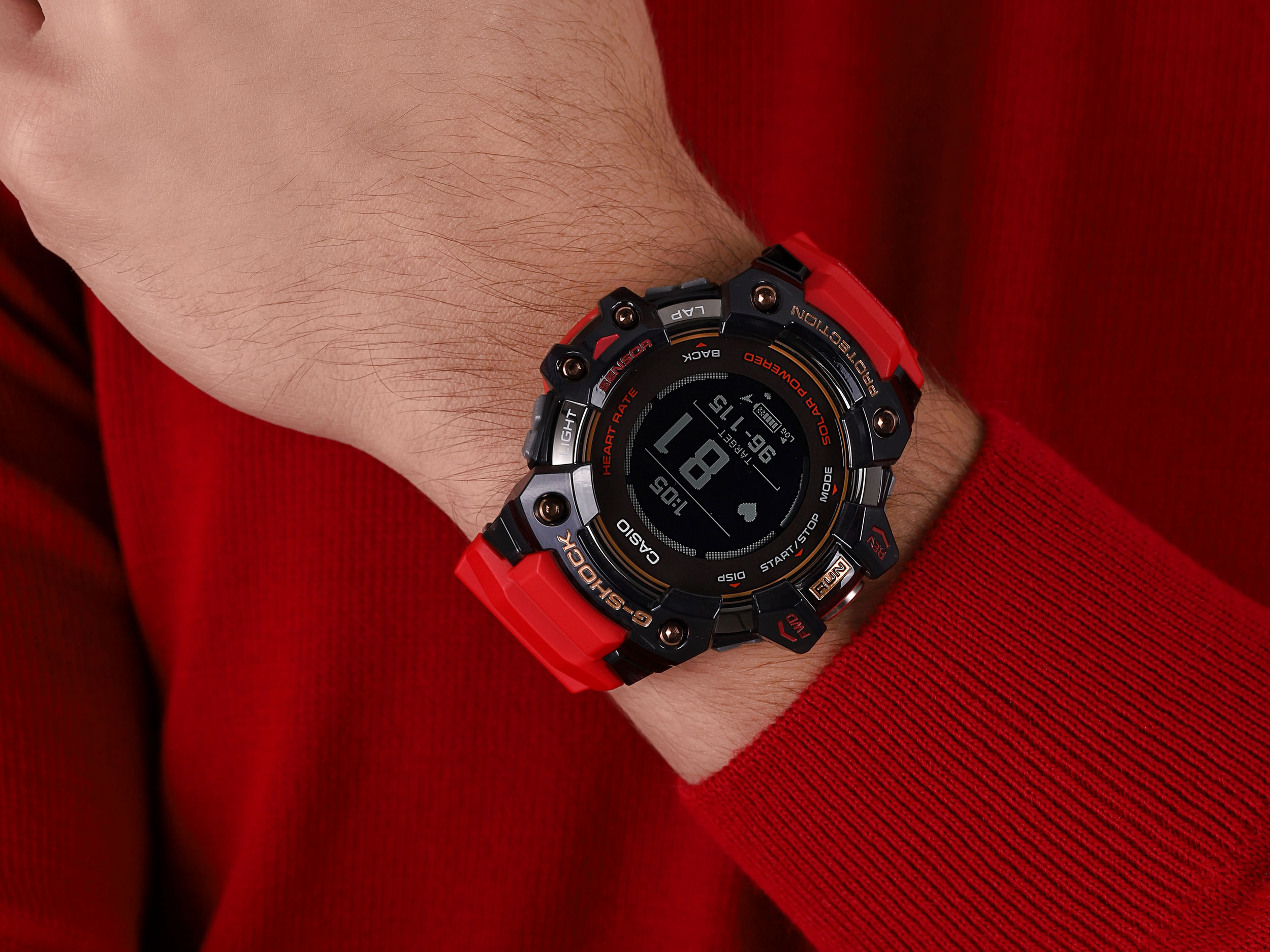 zegarek G-SHOCK GBD-H1000-4A1ER G-SQUAD Heart Rate Monitor Bluetooth G-SHOCK G-SQUAD mineralne