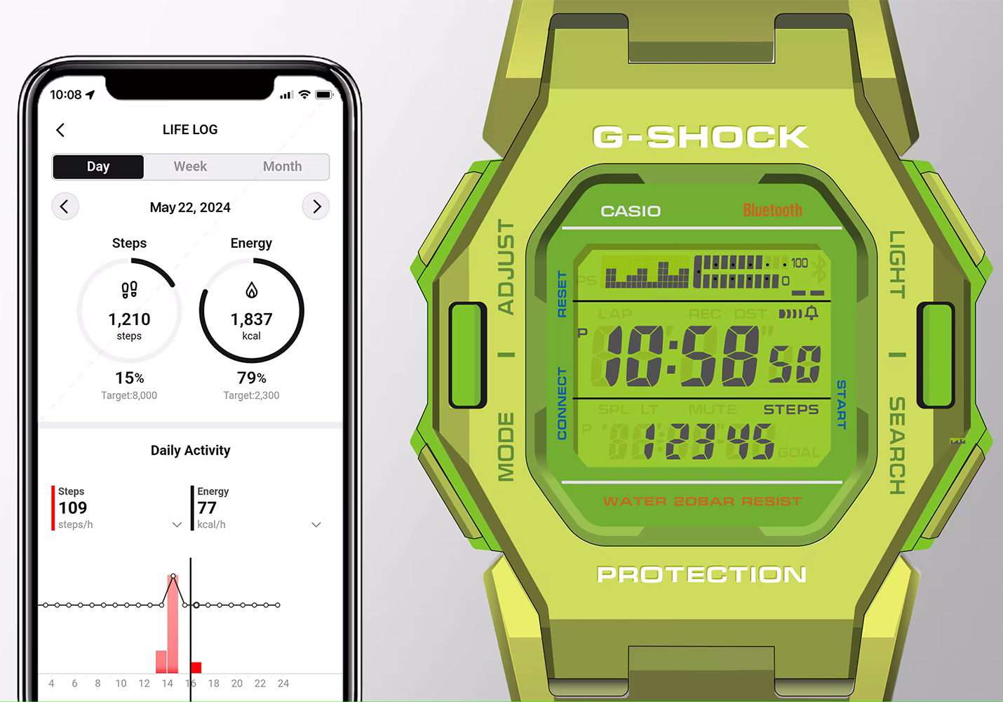 zegarek G-SHOCK GD-B500S-3ER szary G-SHOCK Style - miniatura 7