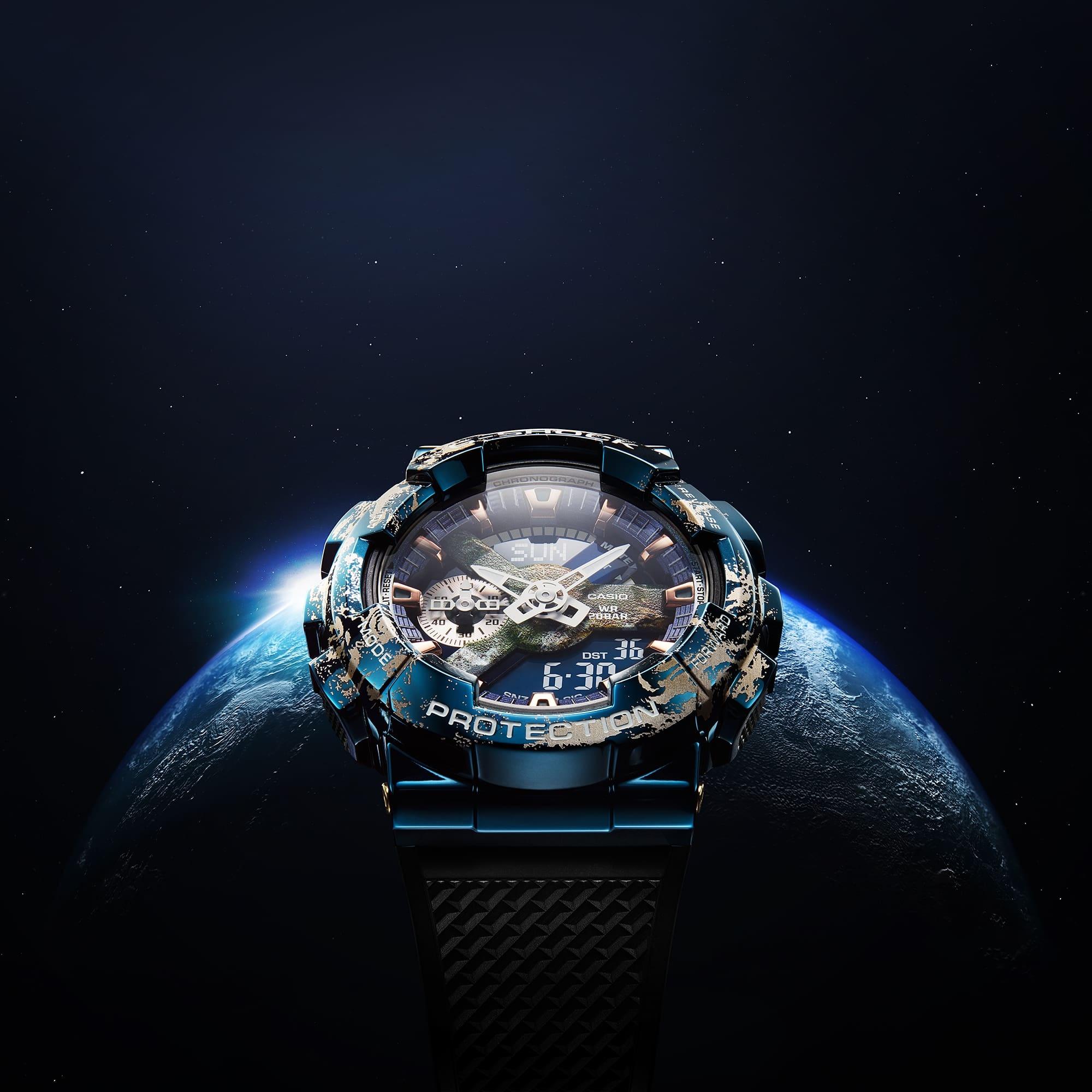 zegarek G-SHOCK GM-110EARTH-1AER kwarcowy męski G-SHOCK Original G-SHOCK EARTH THEME - miniatura 6