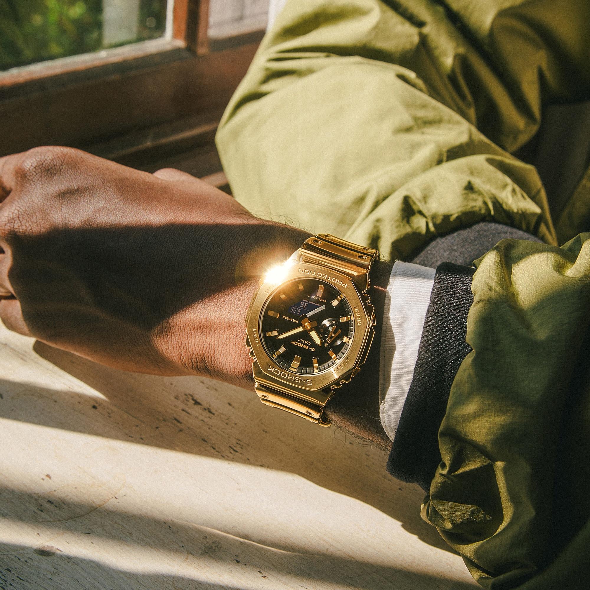 zegarek G-SHOCK GM-2100YMG-9A9ER kwarcowy męski G-SHOCK Original FINE METALLIC SERIES - miniatura 6