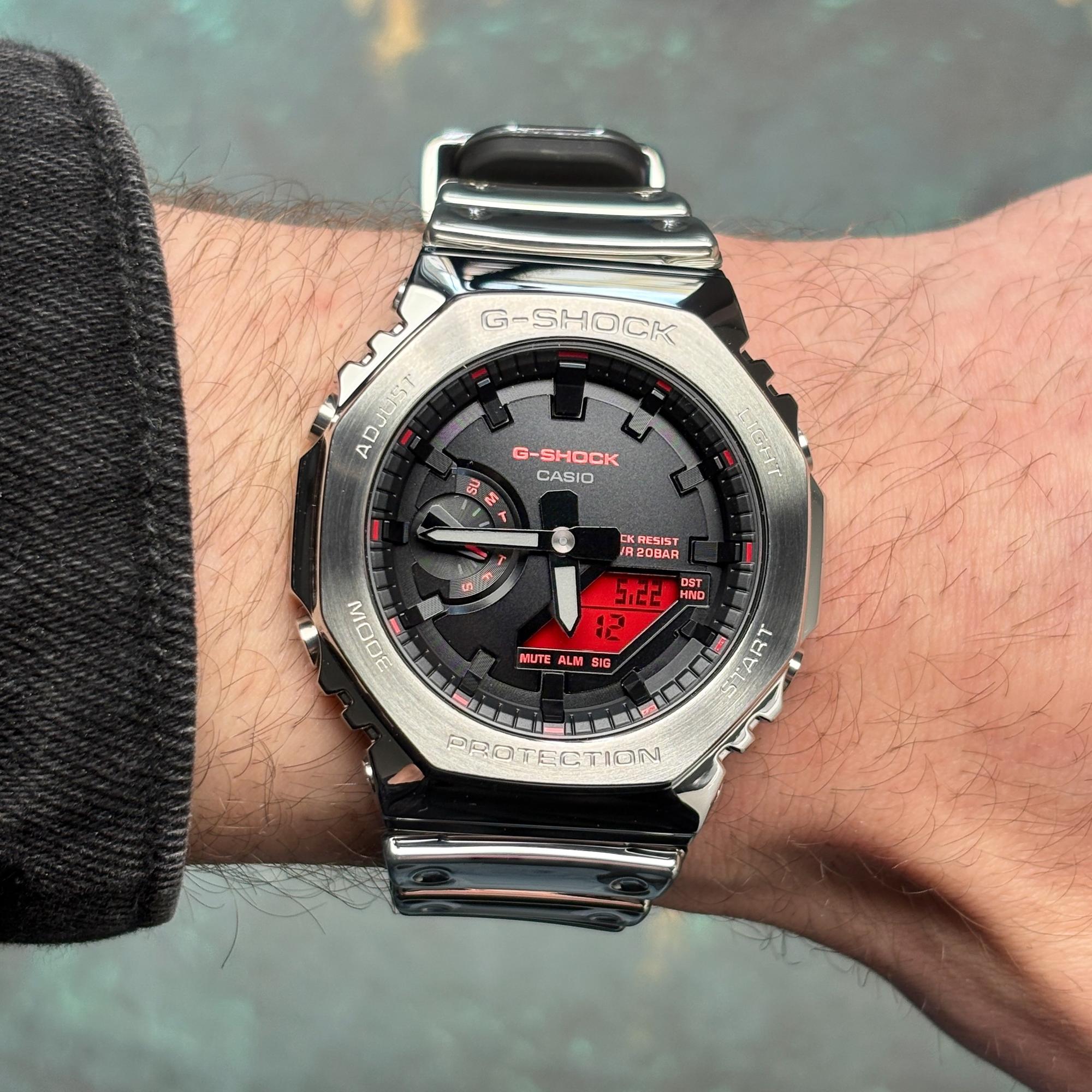 zegarek G-SHOCK GM-2100YRA-8AER kwarcowy męski G-SHOCK Original Fine Metalic Series - miniatura 10
