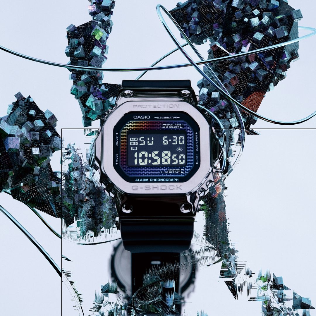 zegarek G-SHOCK GM-5600BRW-1ER Rainbow Brick Wall Collection G-SHOCK Original mineralne - miniatura 10