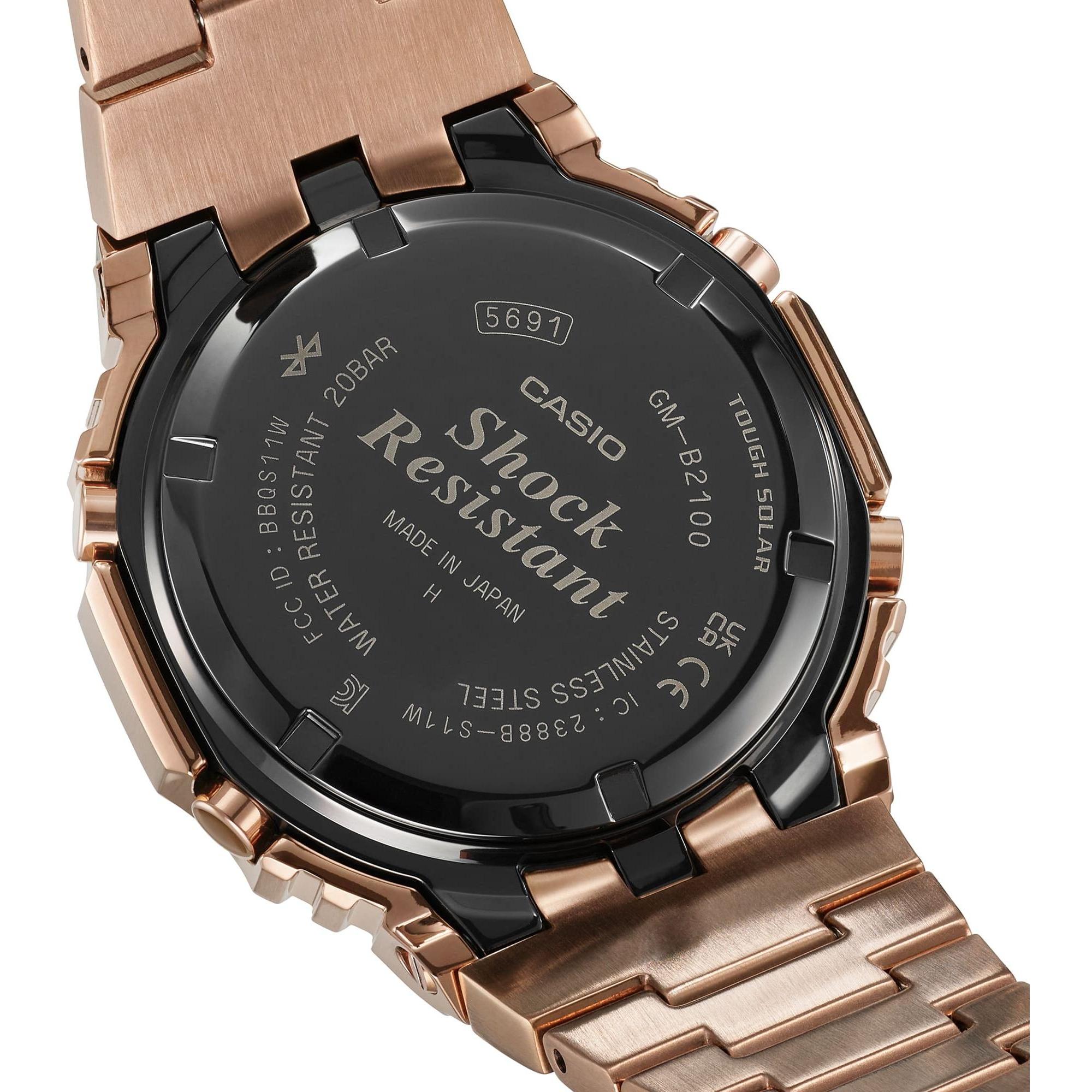 zegarek G-SHOCK GM-B2100GD-5AER solar męski G-SHOCK Original G-SHOCK ORIGINAL FULL METAL