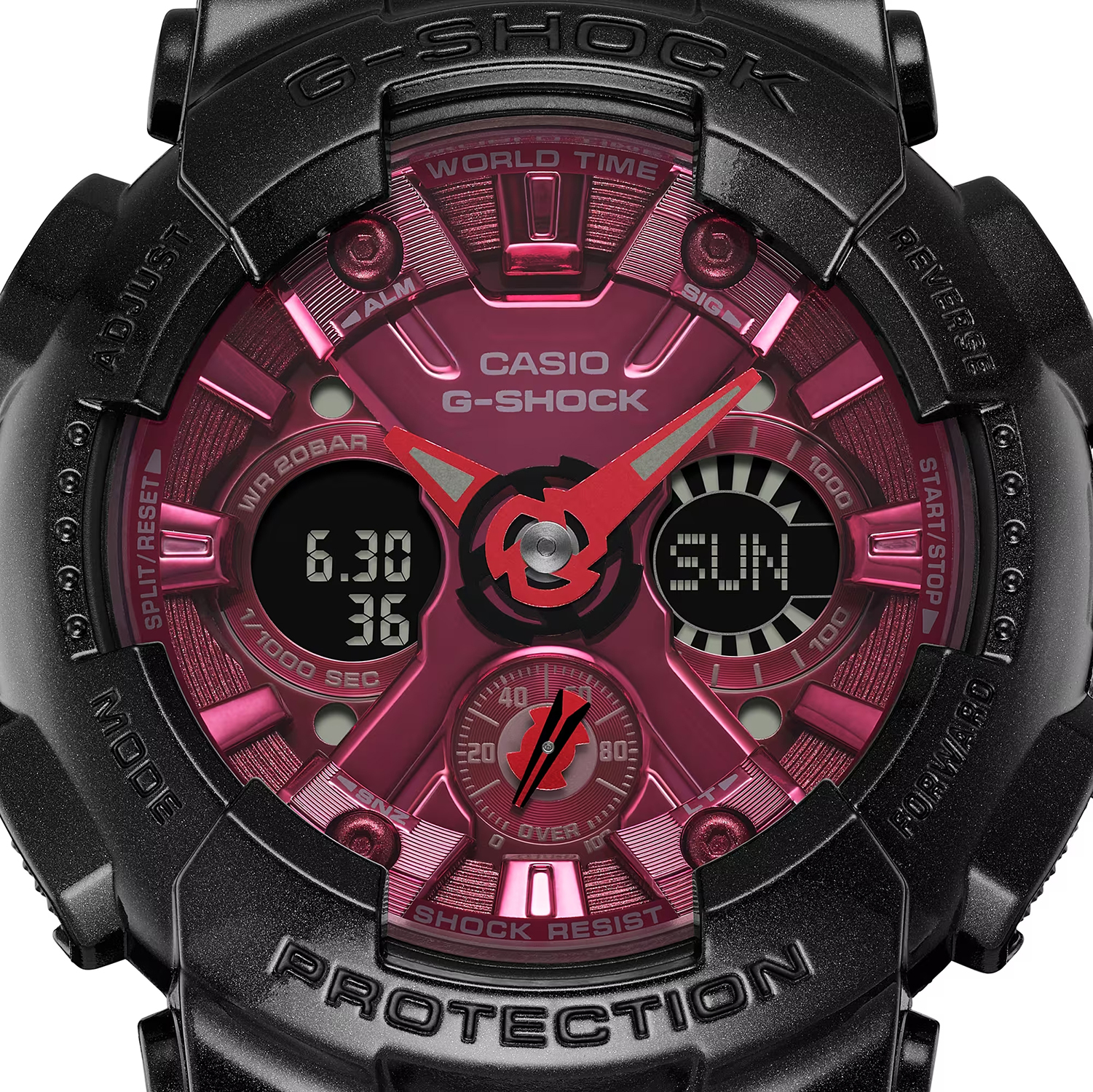 zegarek G-SHOCK GMA-S120RB-1AER czarny G-SHOCK Original - miniatura 3