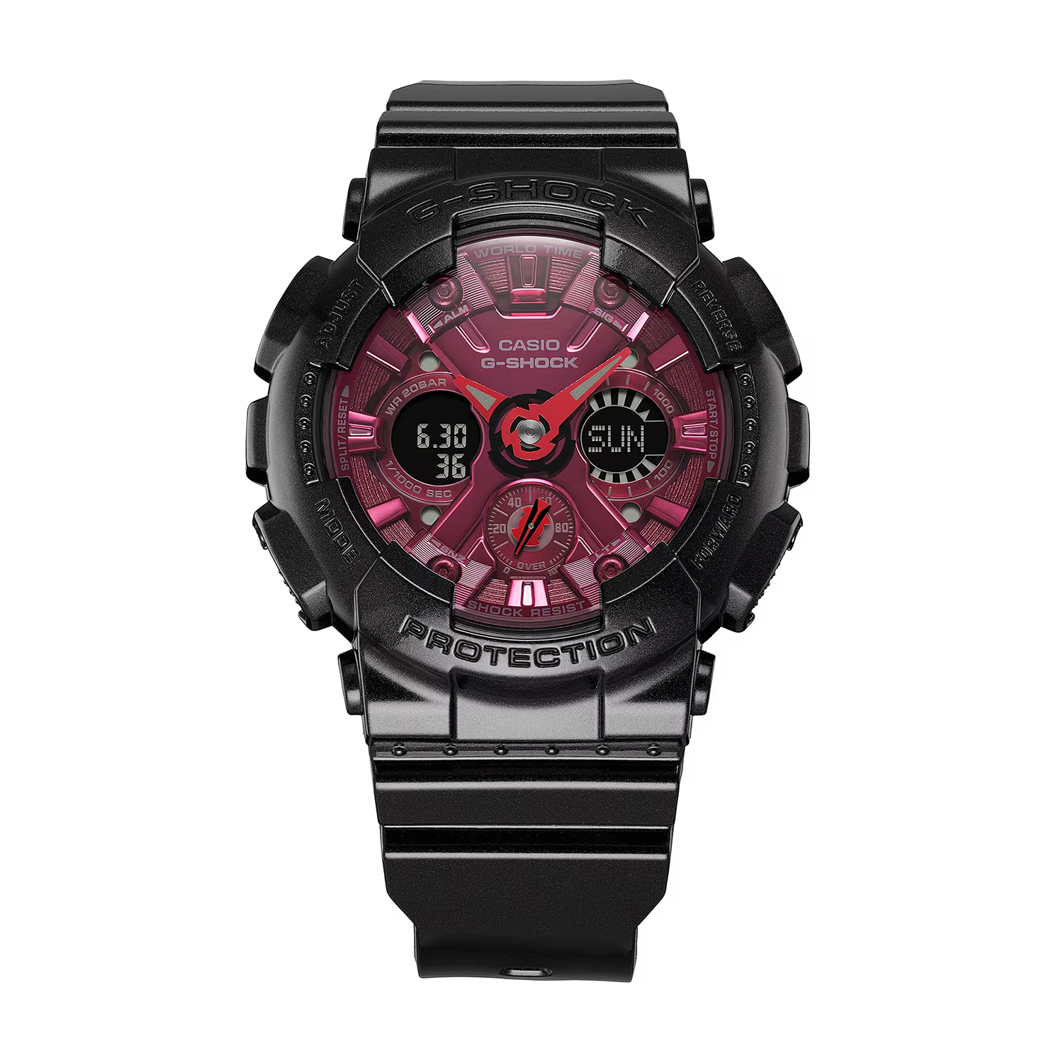 zegarek G-SHOCK GMA-S120RB-1AER kwarcowy damski G-SHOCK Original G-SHOCK BLACK RED - miniatura 2