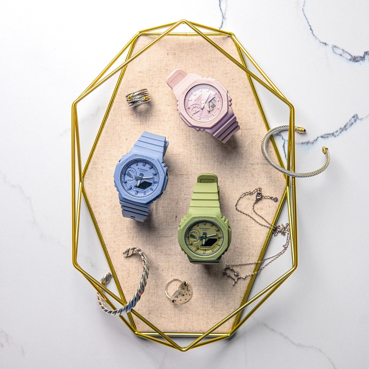zegarek G-SHOCK GMA-S2100BA-4AER różowy G-SHOCK S-Series