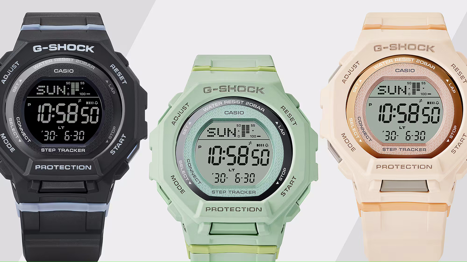 zegarek G-SHOCK GMD-B300-1ER damski z krokomierz G-SHOCK Original - miniatura 5