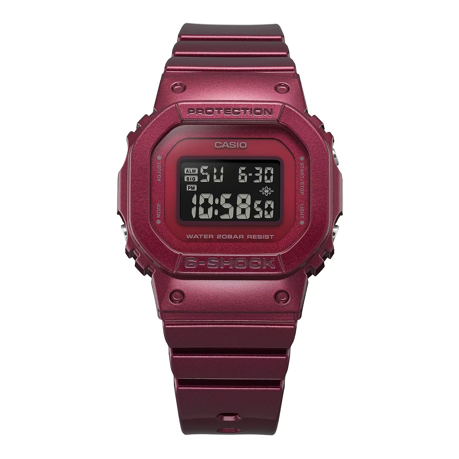 zegarek G-SHOCK GMD-S5600RB-4ER kwarcowy damski G-SHOCK Original G-SHOCK BLACK RED - miniatura 2