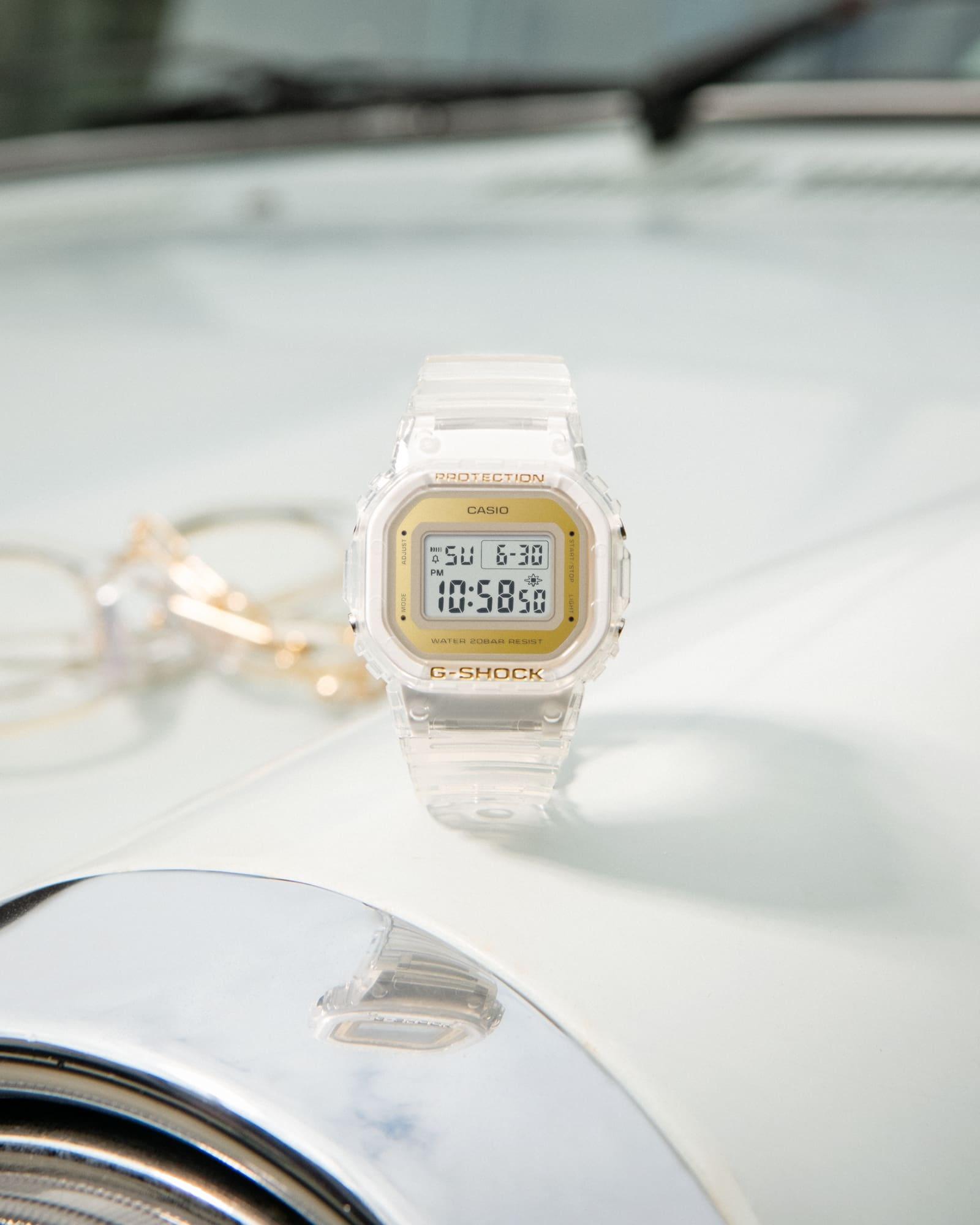 zegarek G-SHOCK GMD-S5600SG-7ER kwarcowy damski G-SHOCK Original G-SHOCK SKELETON GOLD - miniatura 7