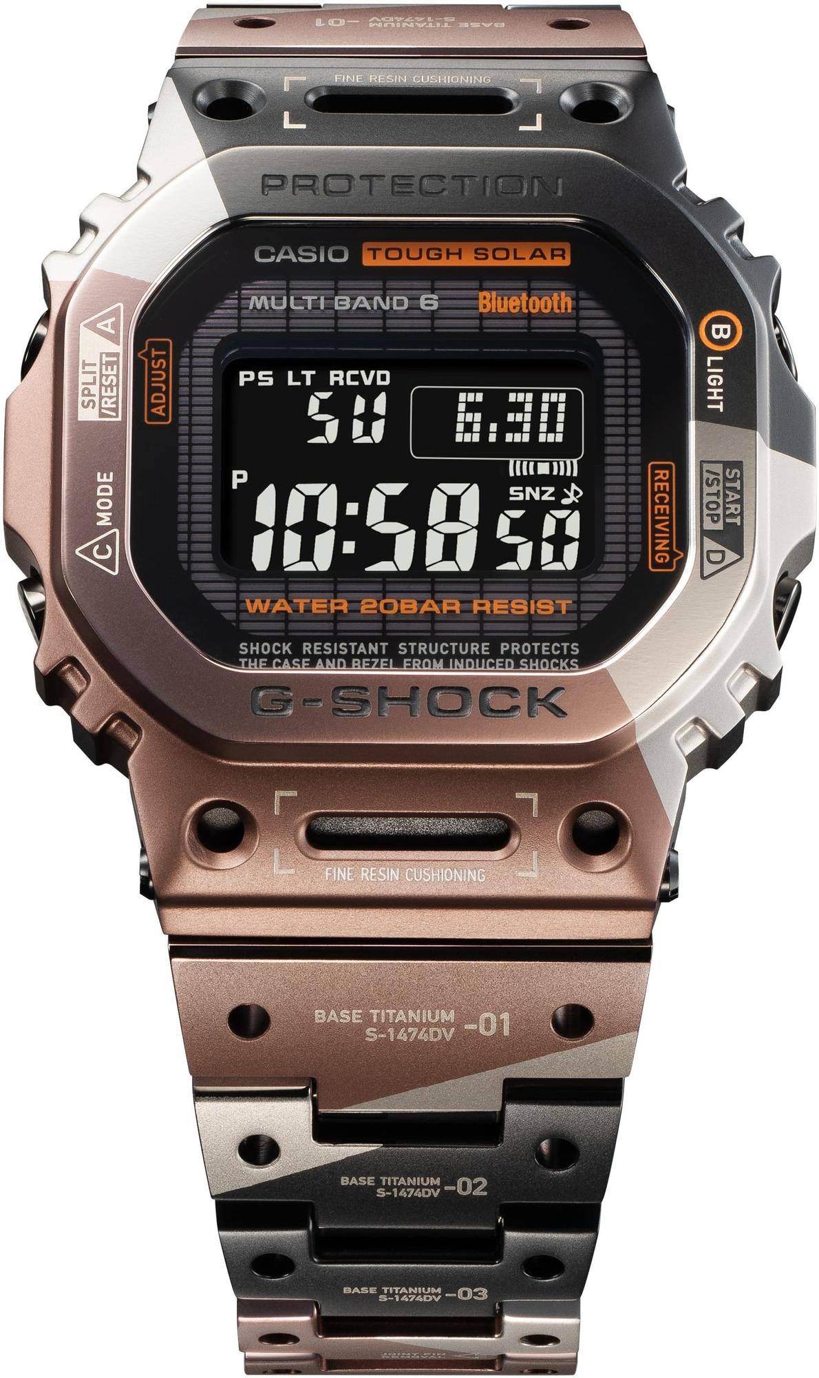 zegarek G-SHOCK GMW-B5000TVB-1ER solar męski G-SHOCK Specials G-SHOCK TITANIUM VIRTUAL - miniatura 3