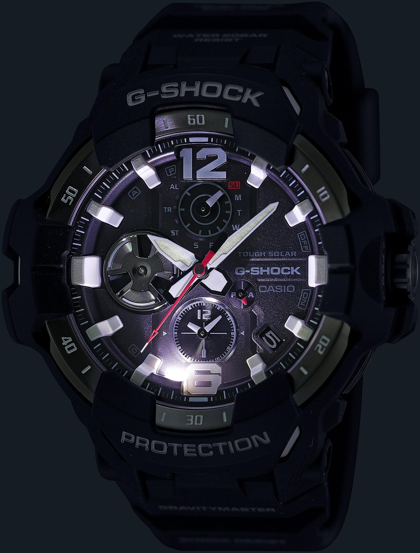zegarek G-SHOCK GR-B300-1A4ER GRAVITYMASTER TOUGH SOLAR BLUETOOTH G-SHOCK Master of G mineralne