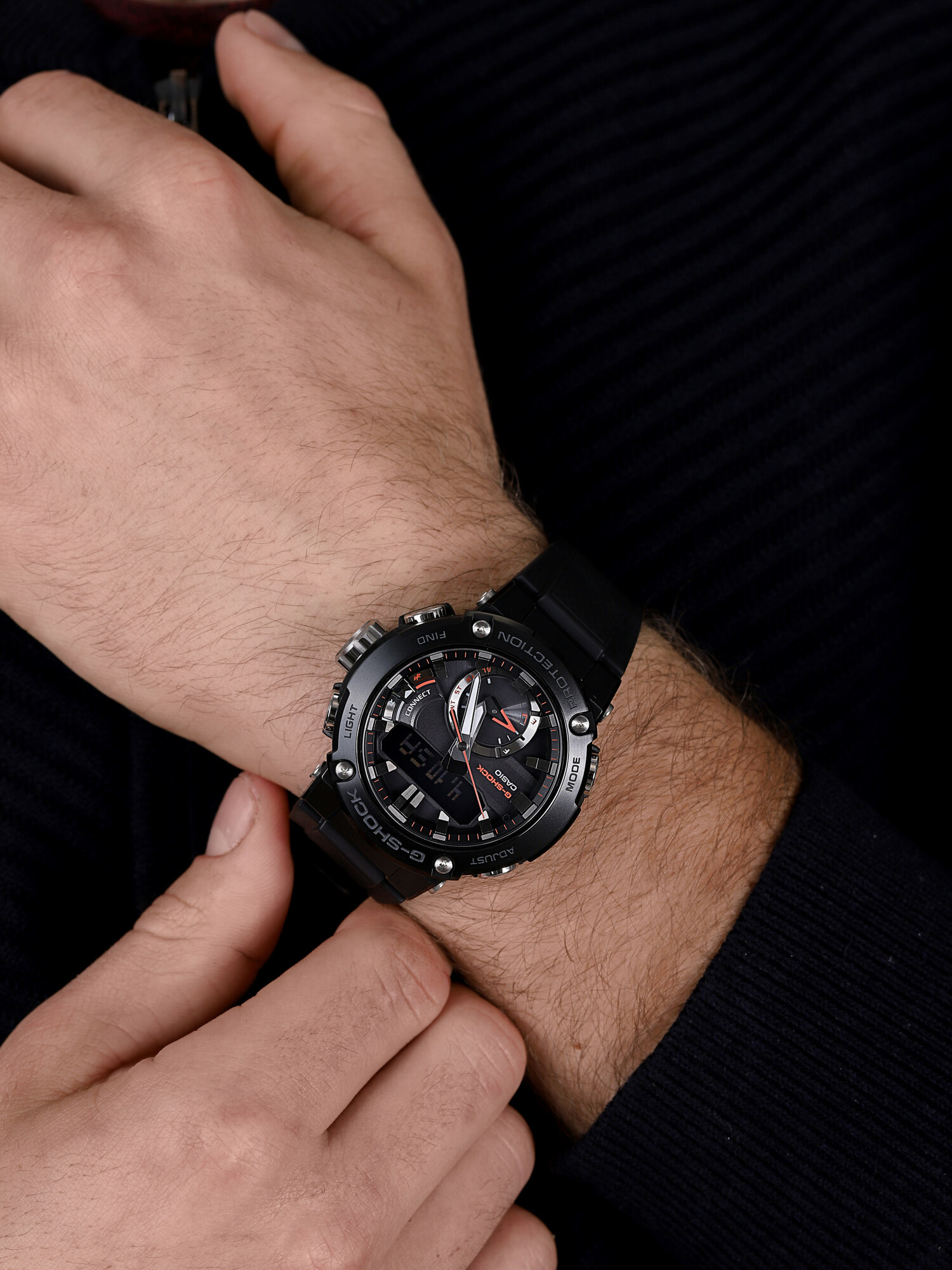 zegarek G-SHOCK GST-B200B-1AER solar męski G-SHOCK G-STEEL