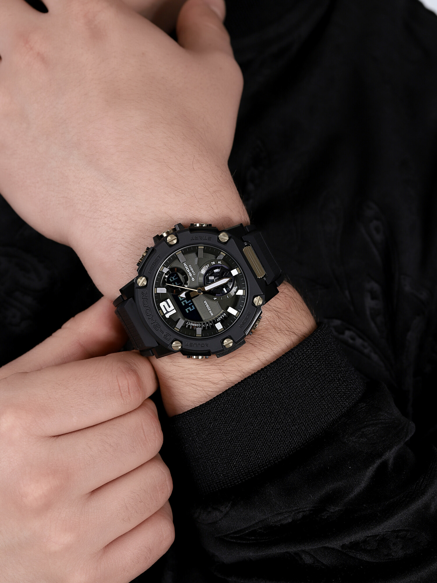 zegarek G-SHOCK GST-B300B-1AER czarny G-SHOCK G-STEEL - miniatura 3