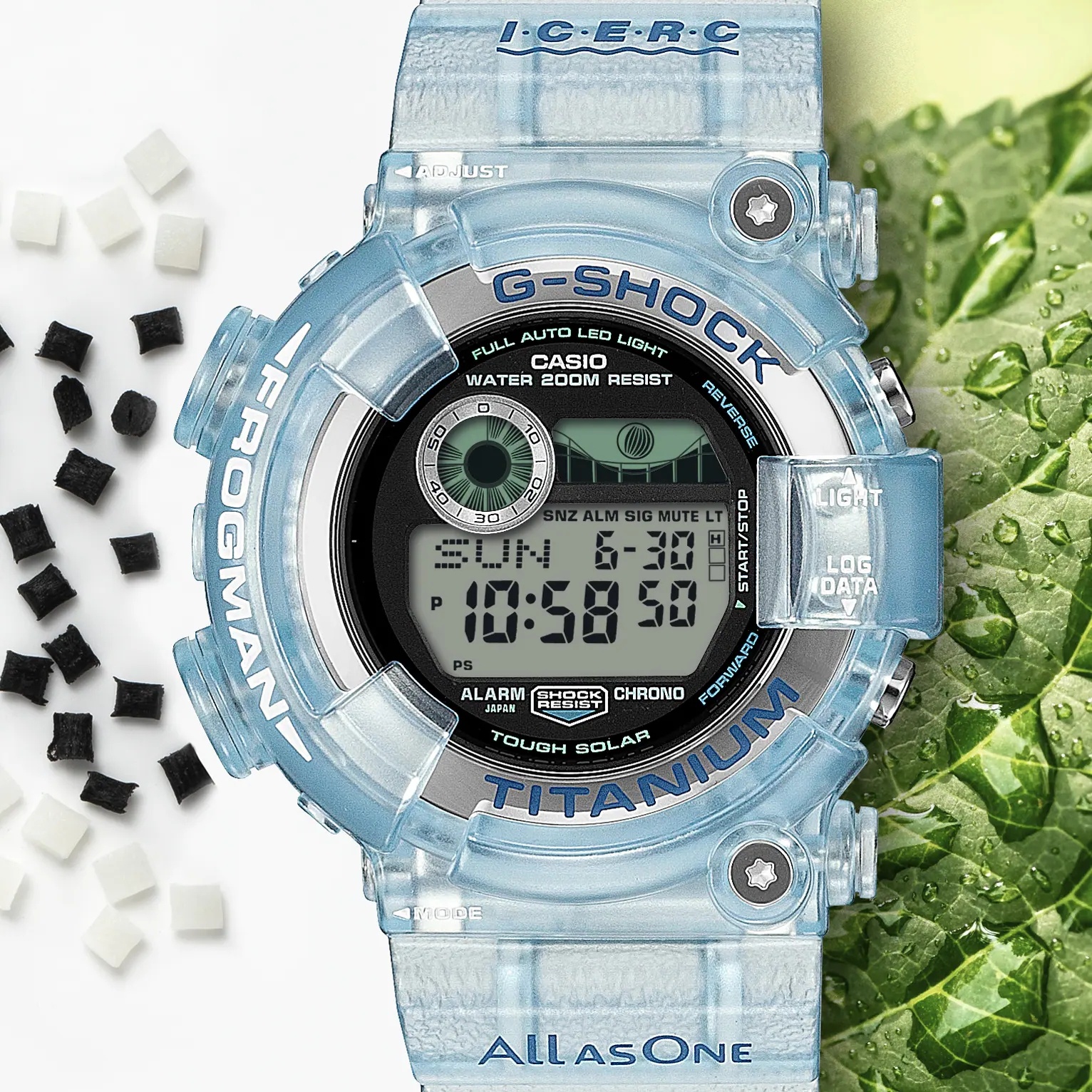 zegarek G-SHOCK GW-8202K-2ER solar męski G-SHOCK Master of G G-Shock Frogman x ICERC Japan Love The Sea And The Earth