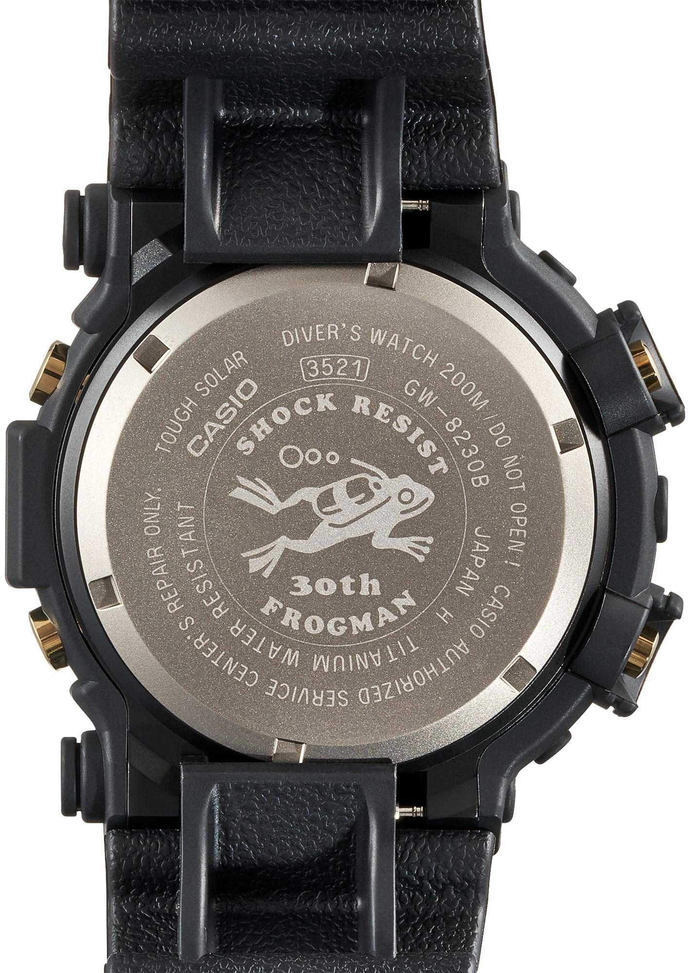 zegarek G-SHOCK GW-8230B-9AER solar męski G-SHOCK Master of G Frogman Titanium Gold 30th Anniversary