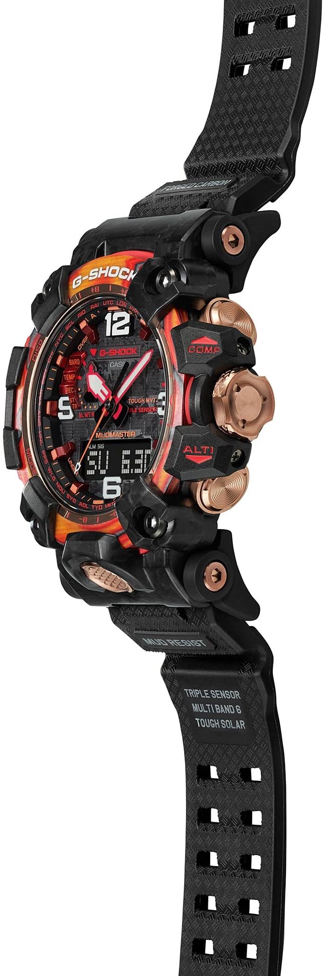 zegarek G-SHOCK GWG-2040FR-1AER Mudmaster Flare Red Series G-Shock 40th Anniversary męski z termometr G-SHOCK Master of G - miniatura 5