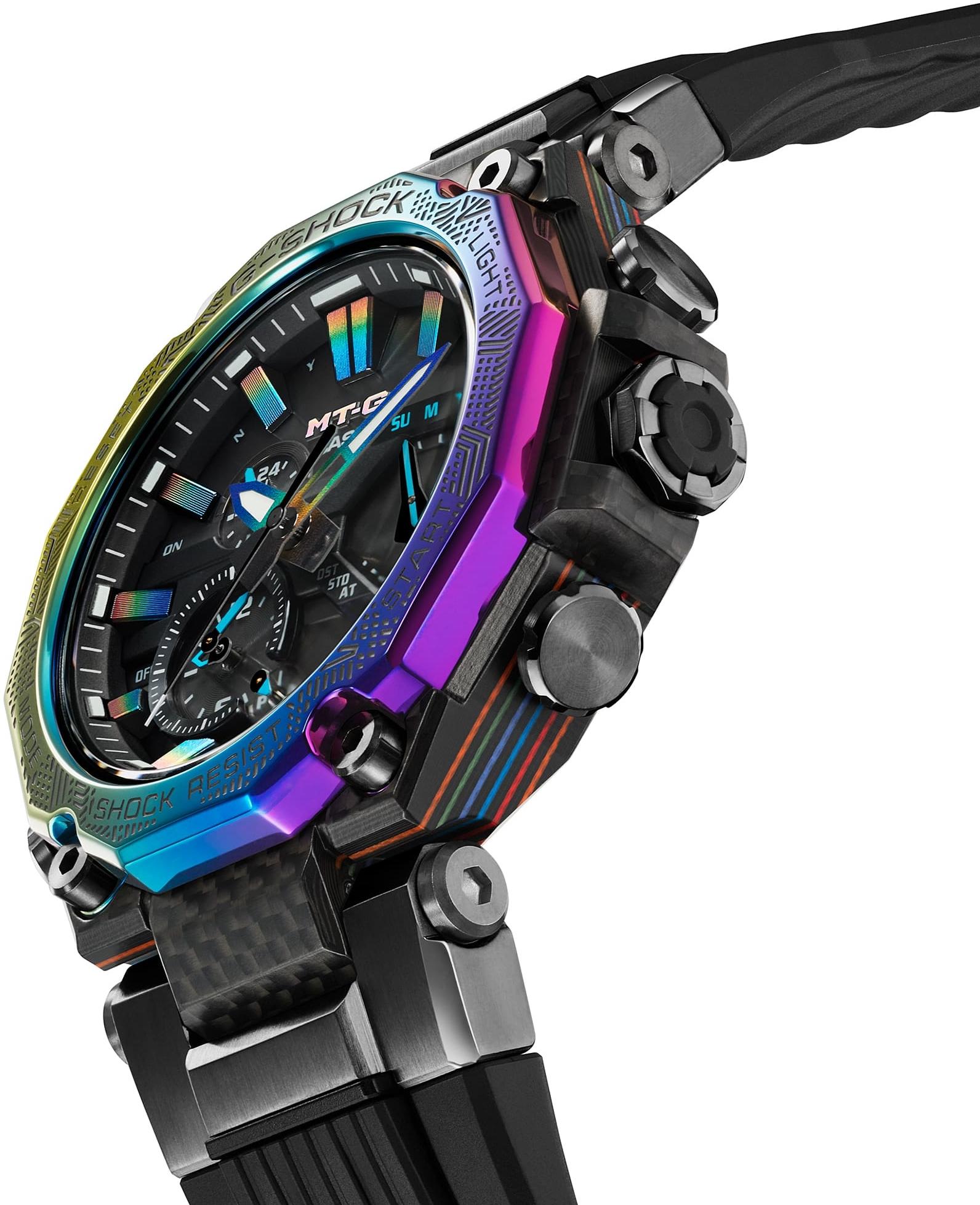 zegarek G-SHOCK MTG-B2000YR-1AER solar męski G-SHOCK Exclusive Rainbow IP Inspired by City Night - miniatura 10