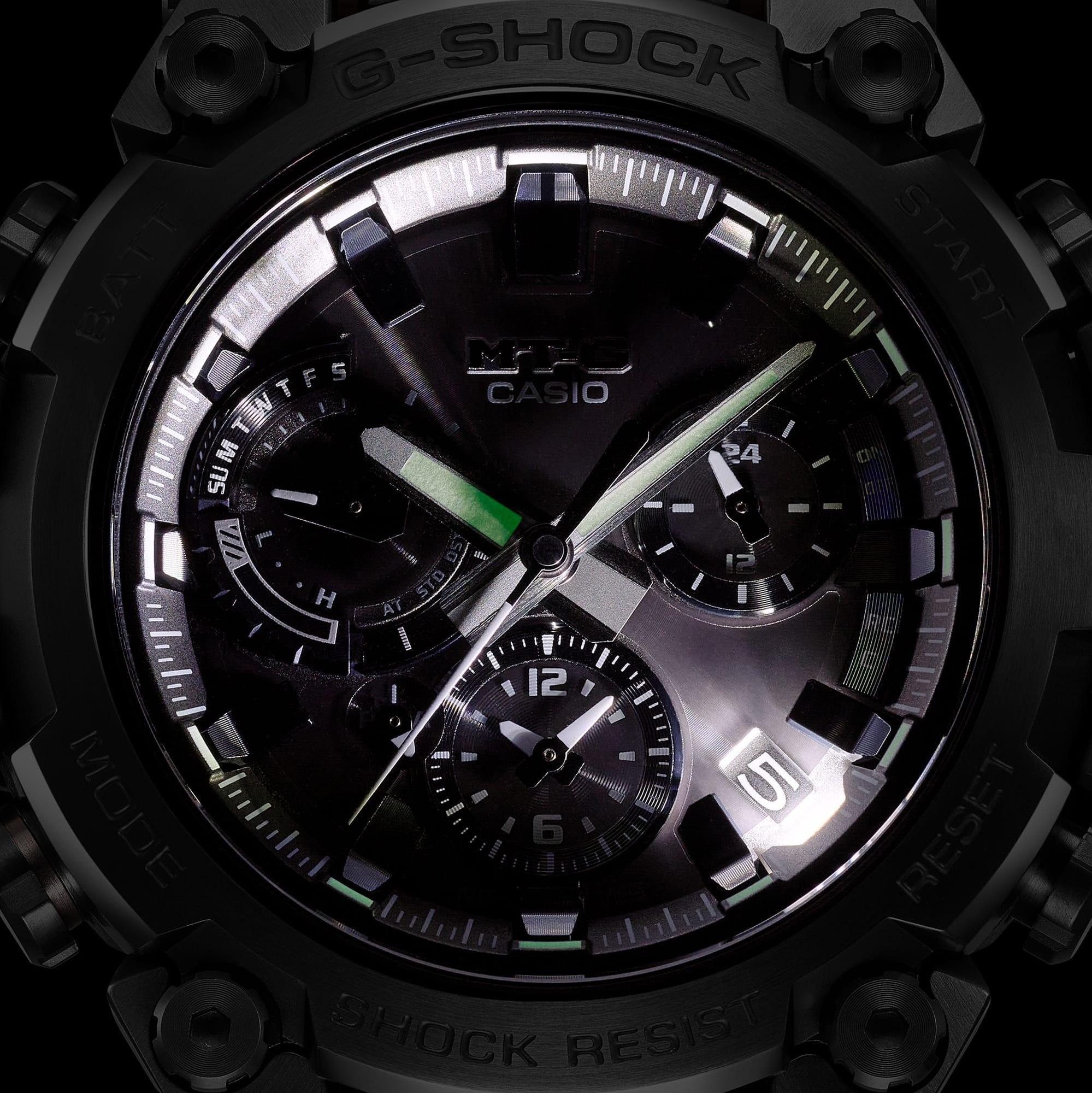 zegarek G-SHOCK MTG-B3000B-1AER Metal Twisted G - Dual Core Guard męski z chronograf G-SHOCK Exclusive
