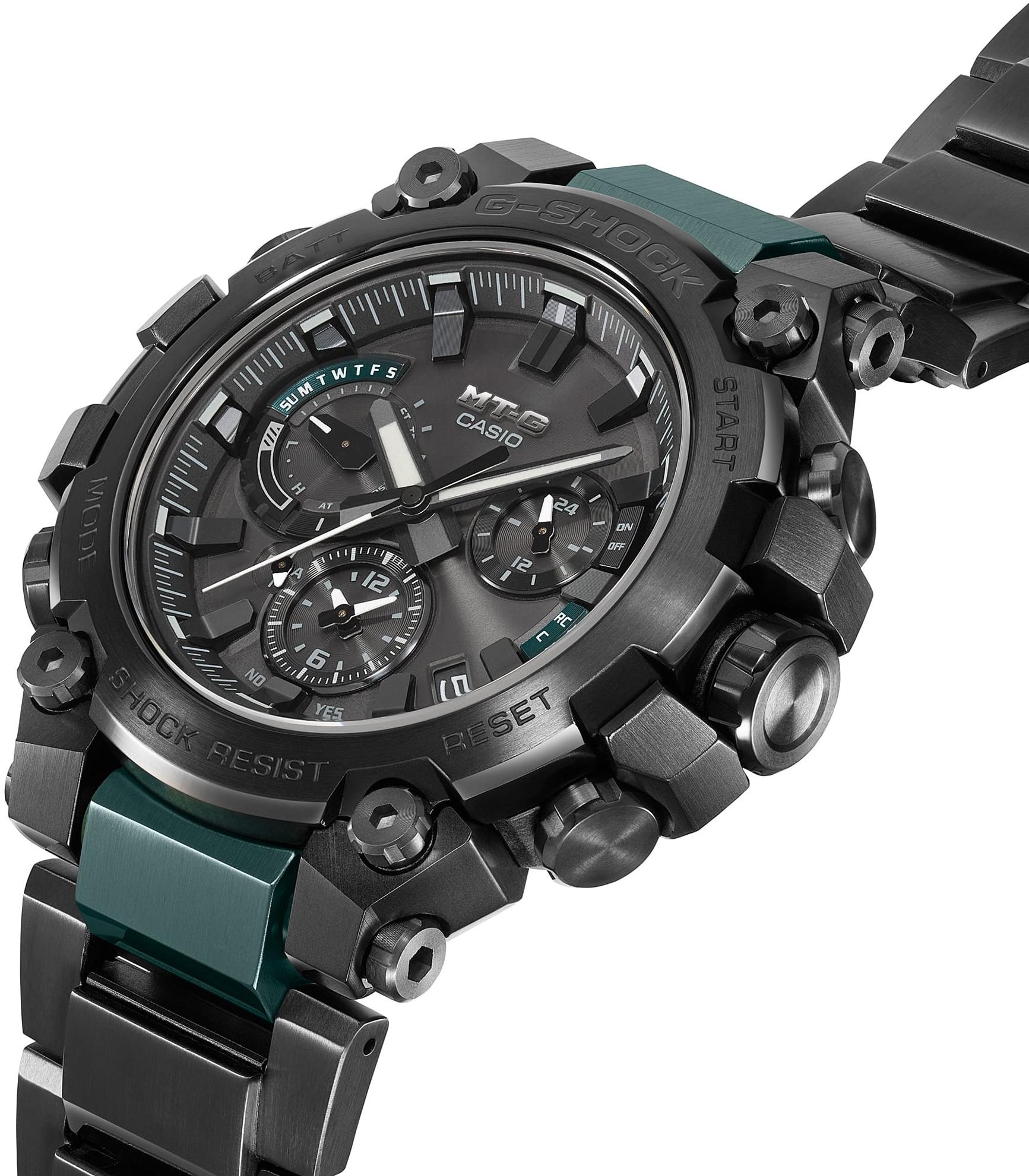 zegarek G-SHOCK MTG-B3000BD-1A2ER Metal Twisted G - Dual Core Guard męski z chronograf G-SHOCK Exclusive