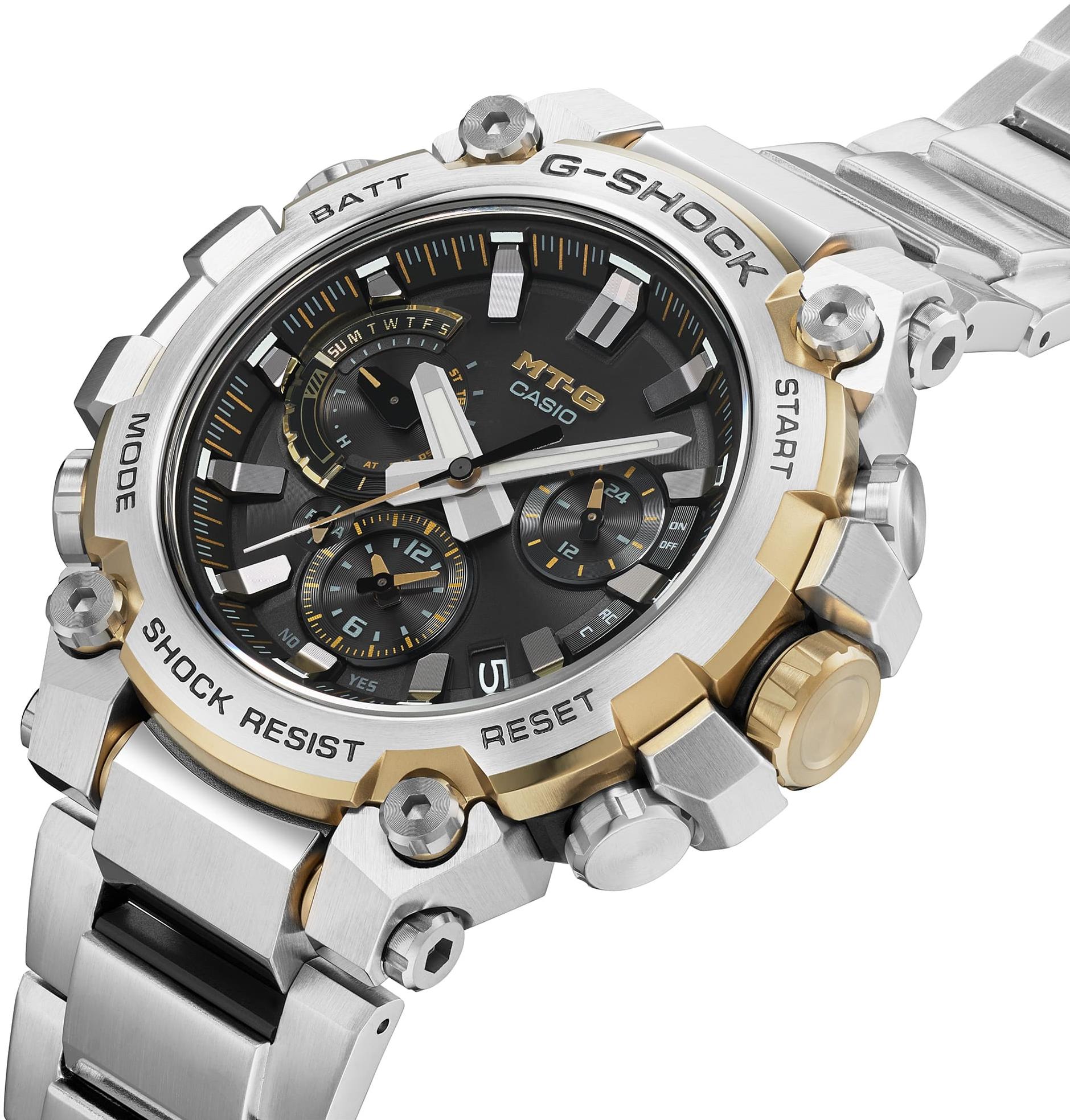 zegarek G-SHOCK MTG-B3000D-1A9ER Metal Twisted G - Dual Core Guard męski z chronograf G-SHOCK Exclusive - miniatura 5