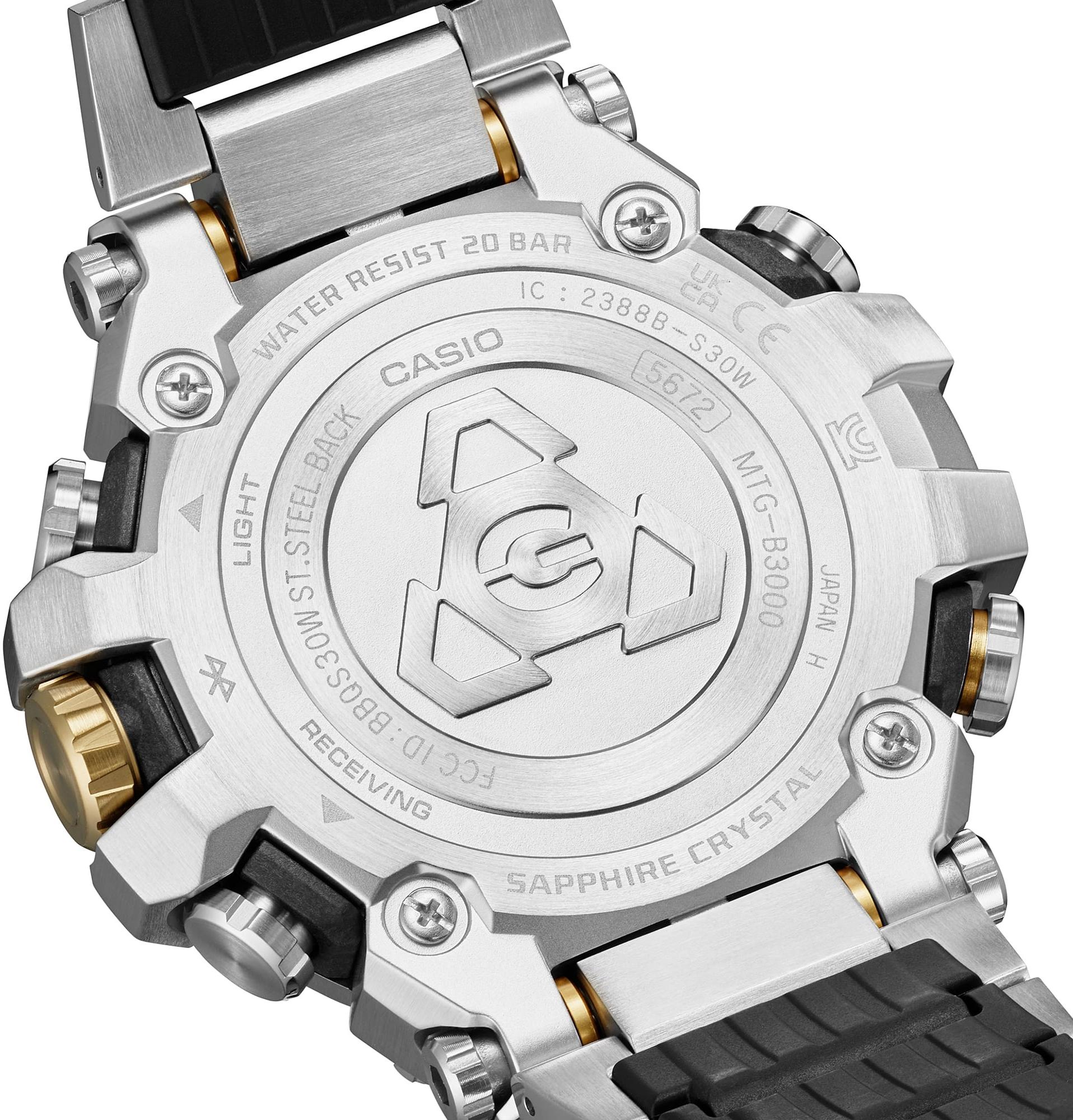 zegarek G-SHOCK MTG-B3000D-1A9ER Metal Twisted G - Dual Core Guard męski z chronograf G-SHOCK Exclusive - miniatura 7