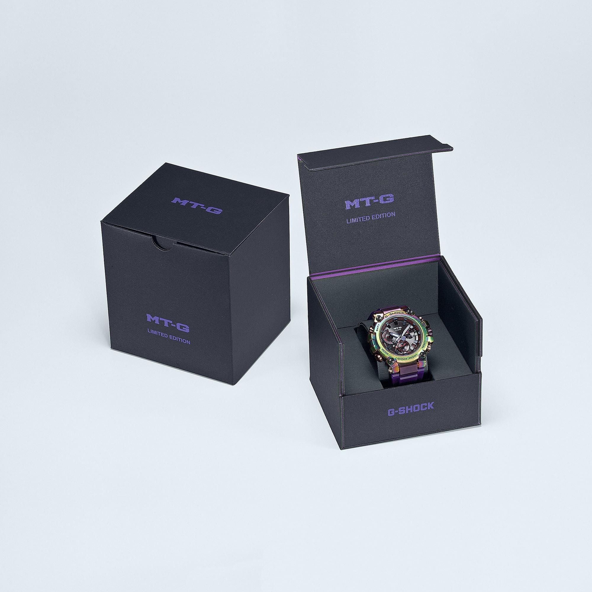 zegarek G-SHOCK MTG-B3000PRB-1AER solar męski G-SHOCK Exclusive METAL TWISTED G AURORA OVAL - miniatura 6