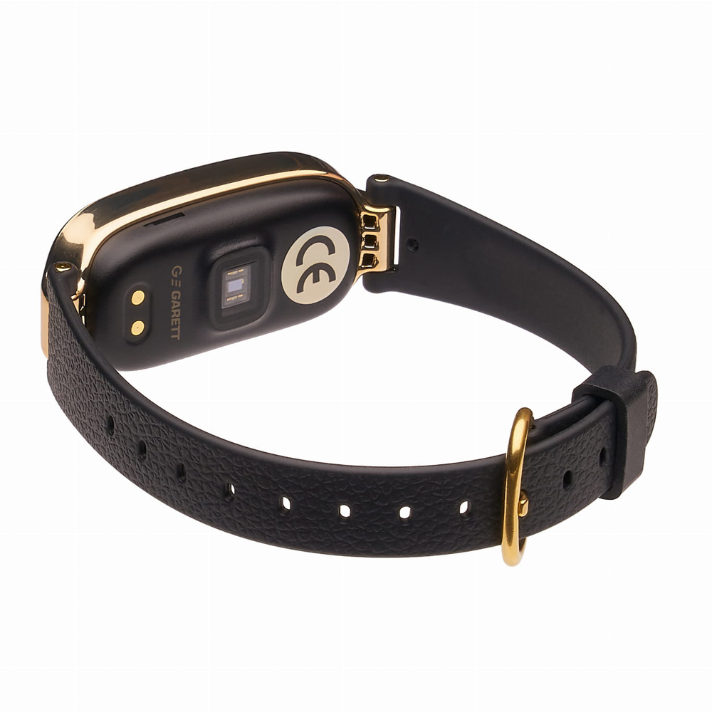 Garett 5903246282238 Damskie Smartwatch Garett Women Diana czarno-złoty zegarek damski sportowy z tworzywa sztucznego - miniatura 8