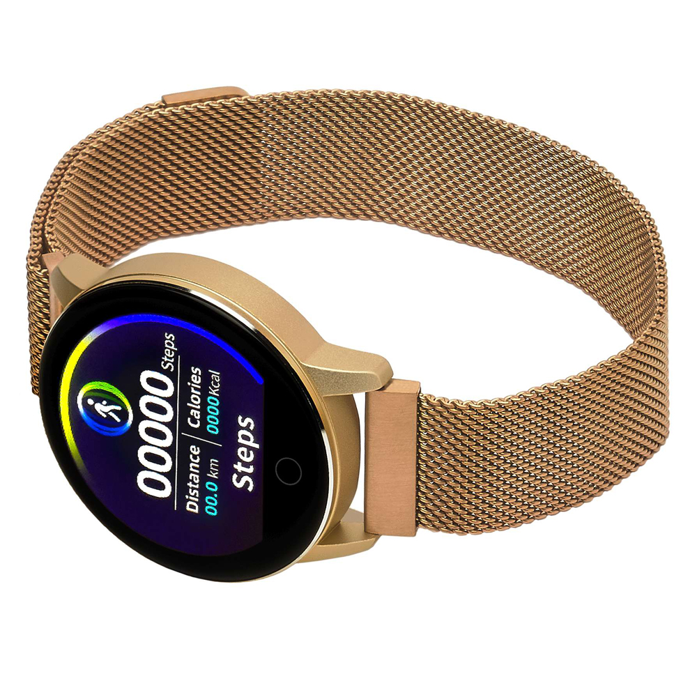 zegarek Garett 5903246282306 kwarcowy damski Damskie Smartwatch Garett Lady Bella złoty stalowy - miniatura 6