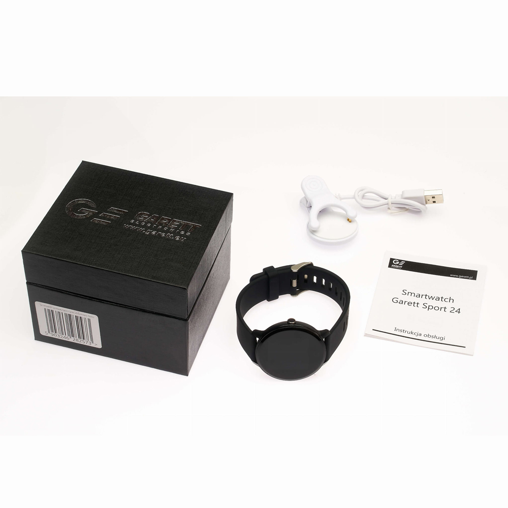 zegarek Garett 5903246282658 kwarcowy damski Damskie Smartwatch Garett Sport 24 czarny - miniatura 6