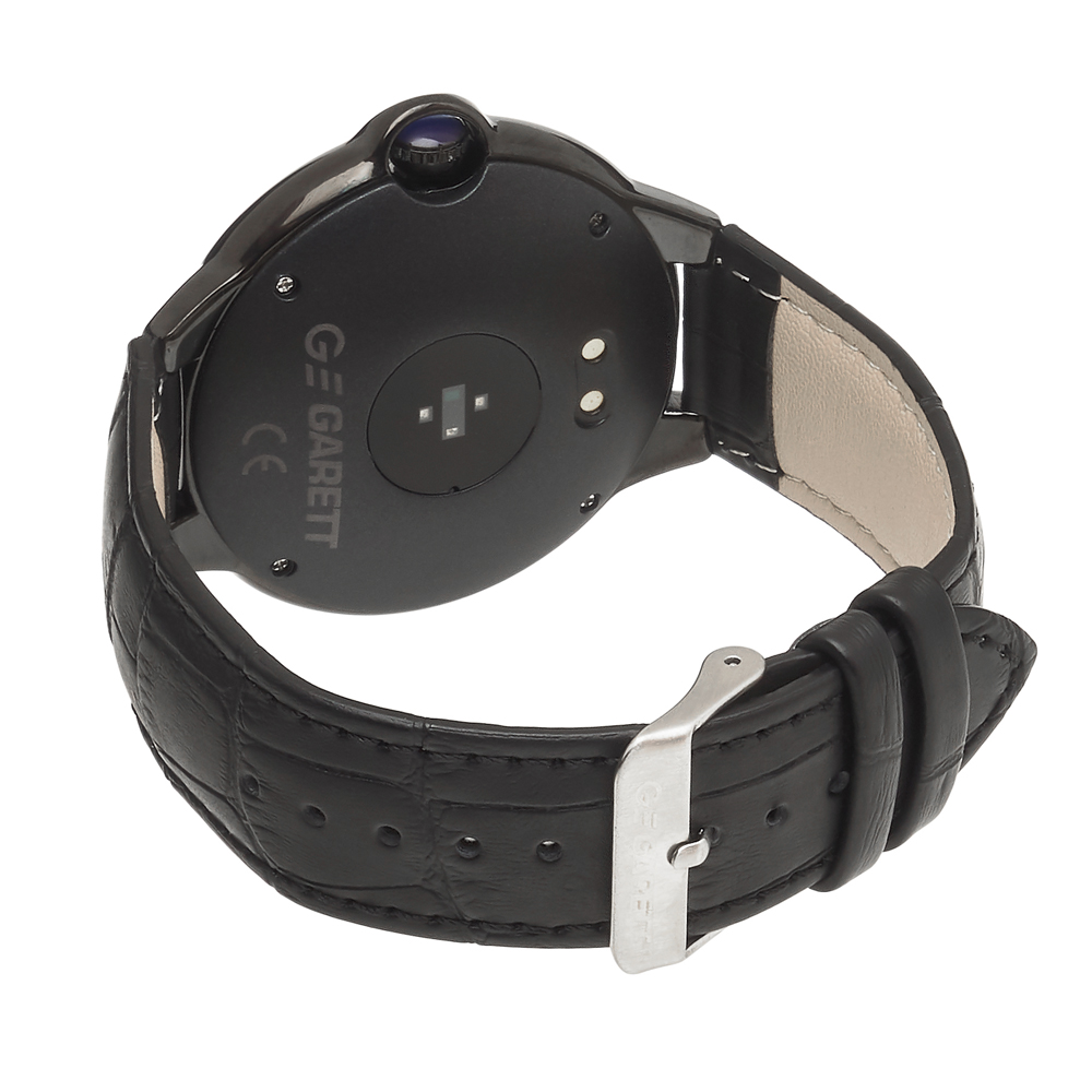 zegarek Garett 5903246286441 kwarcowy damski Damskie Smartwatch Garett Women Karen RT czarny skórzany - miniatura 6