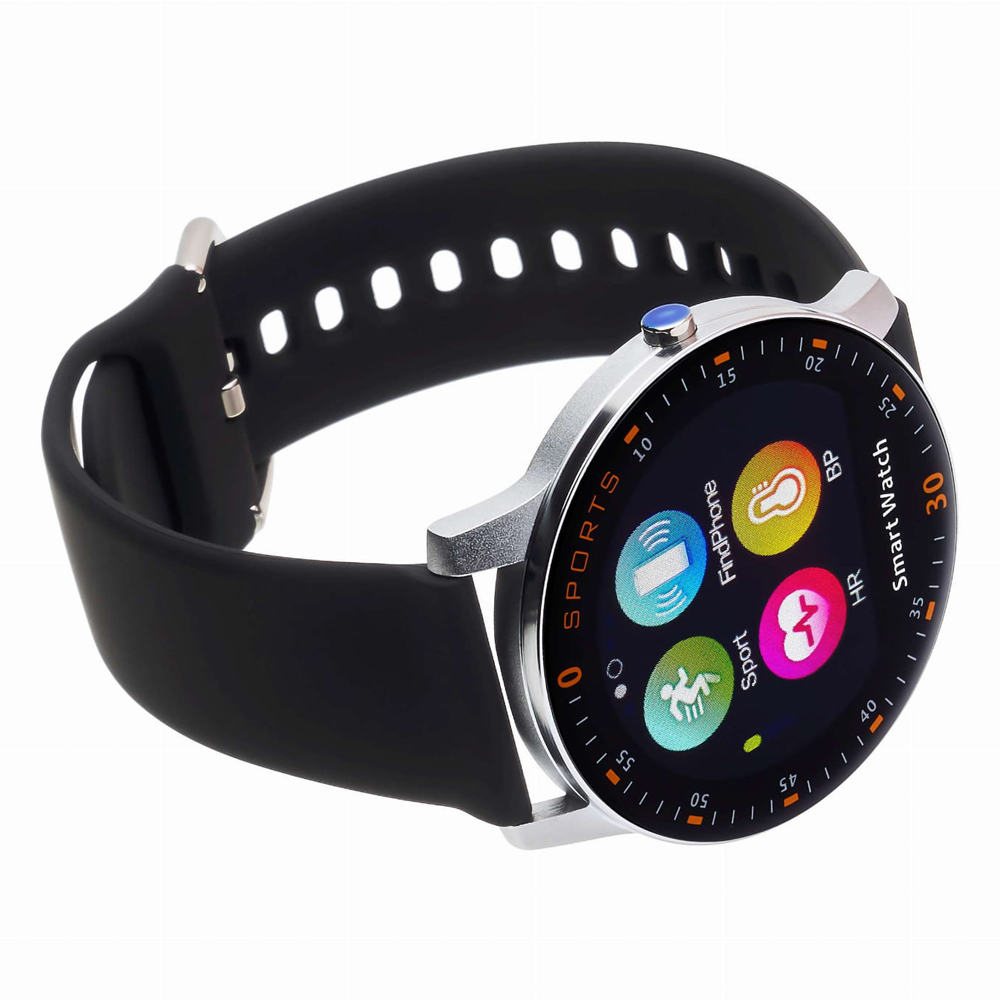 zegarek Garett 5903246286519 kwarcowy damski Damskie Smartwatch Garett Lady Lira srebrny