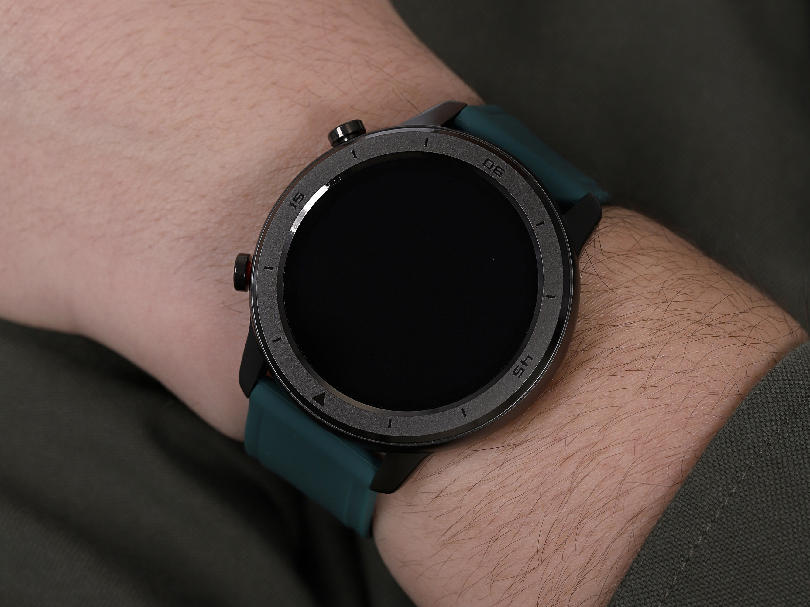 zegarek Garett 5903246286540 kwarcowy męski Męskie Smartwatch Garett Master RT zielony