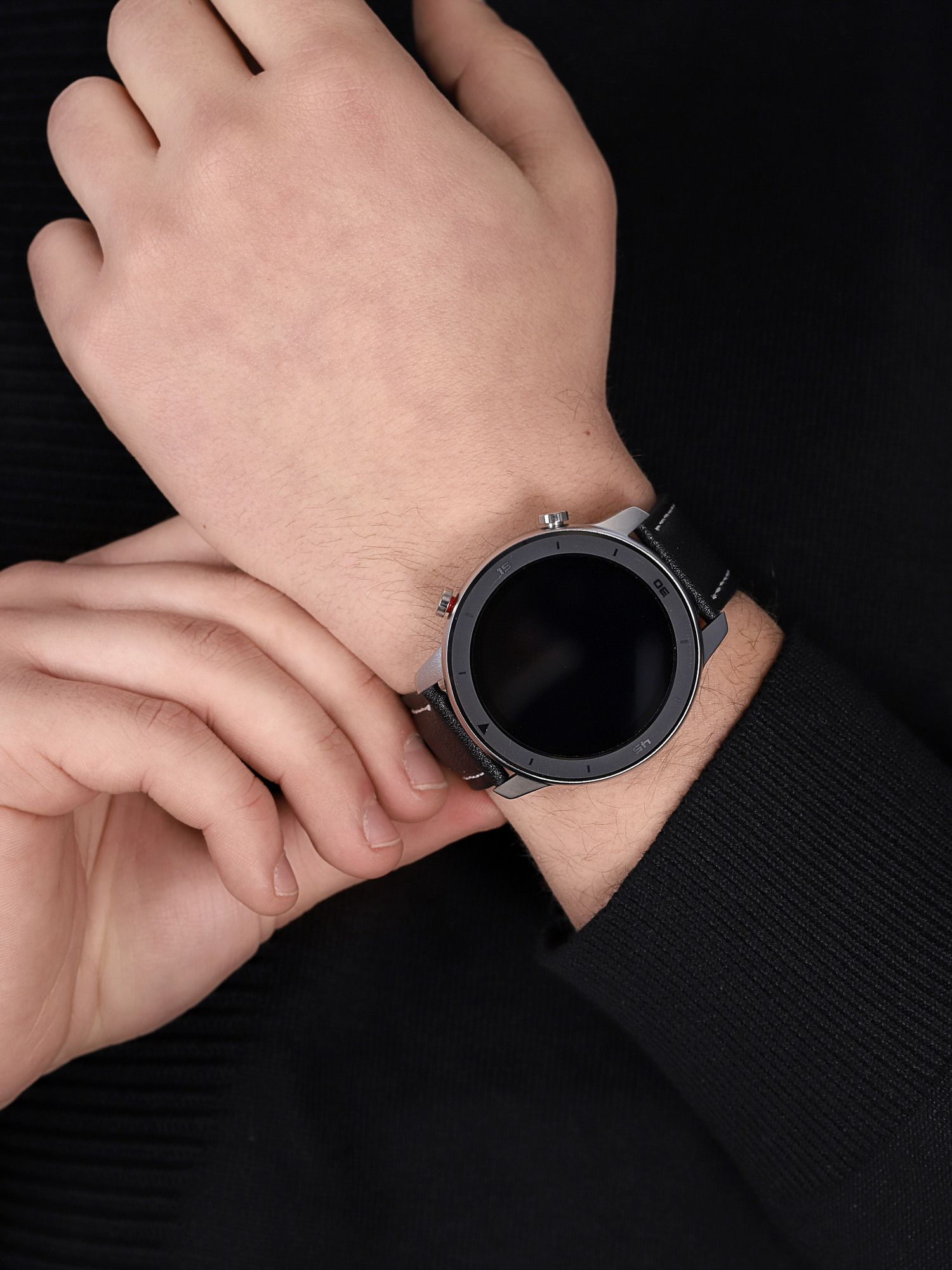 zegarek Garett 5903246286595 Smartwatch Garett Master RT czrny szary męski z krokomierz Męskie