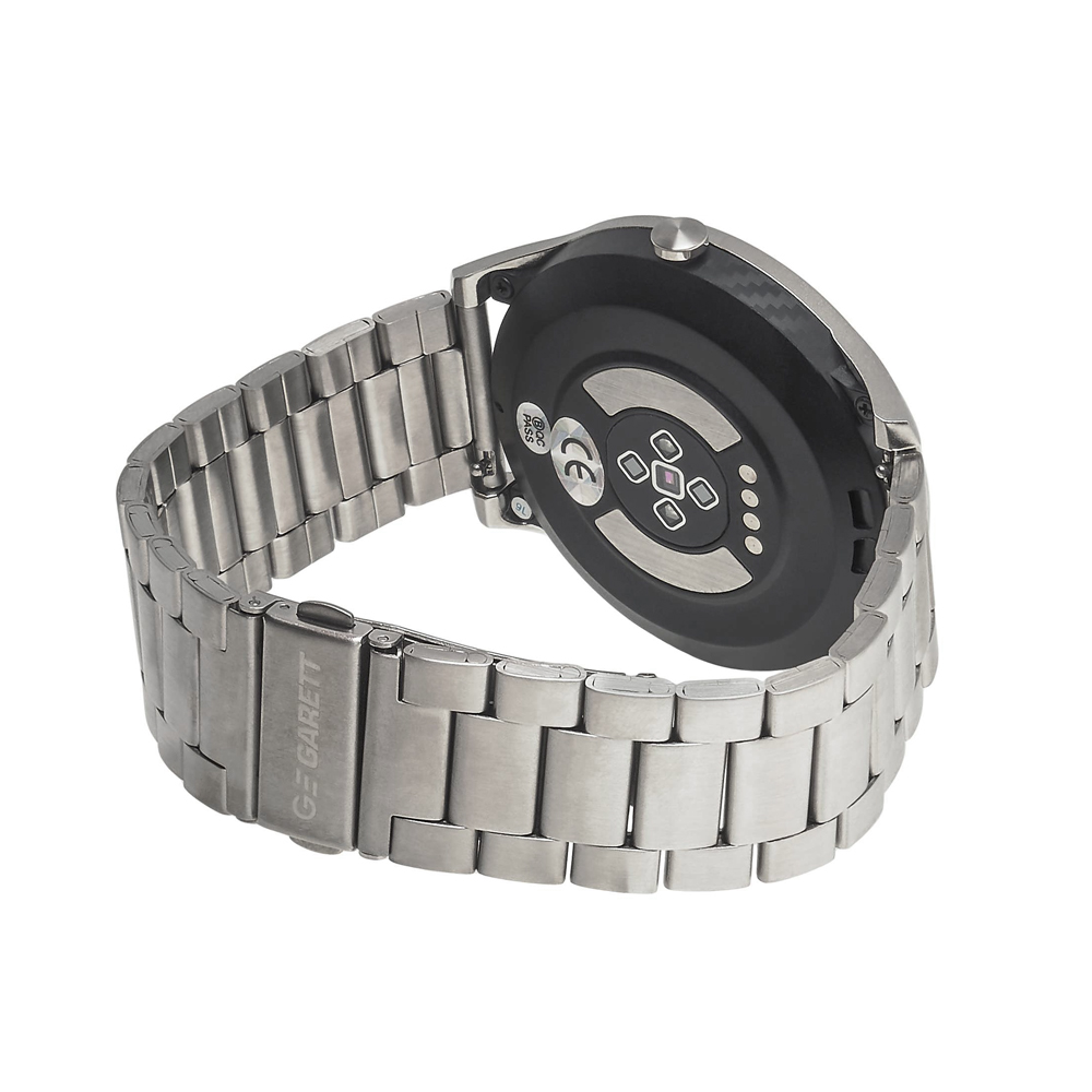 zegarek Garett 5903246287295 Smartwatch Garett GT22S RT srebrny stalowy męski z krokomierz Męskie