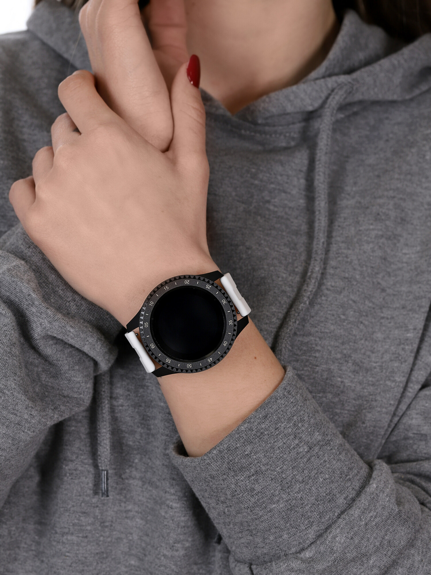 zegarek Garett 5903246289336 kwarcowy męski Męskie Smartwatch Garett Sport 12 RT Biały