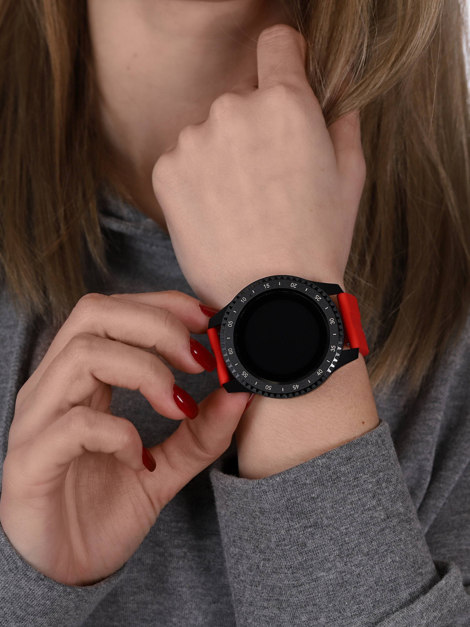 zegarek Garett 5903246289367 kwarcowy męski Męskie Smartwatch Garett Sport 12 RT Czerwony