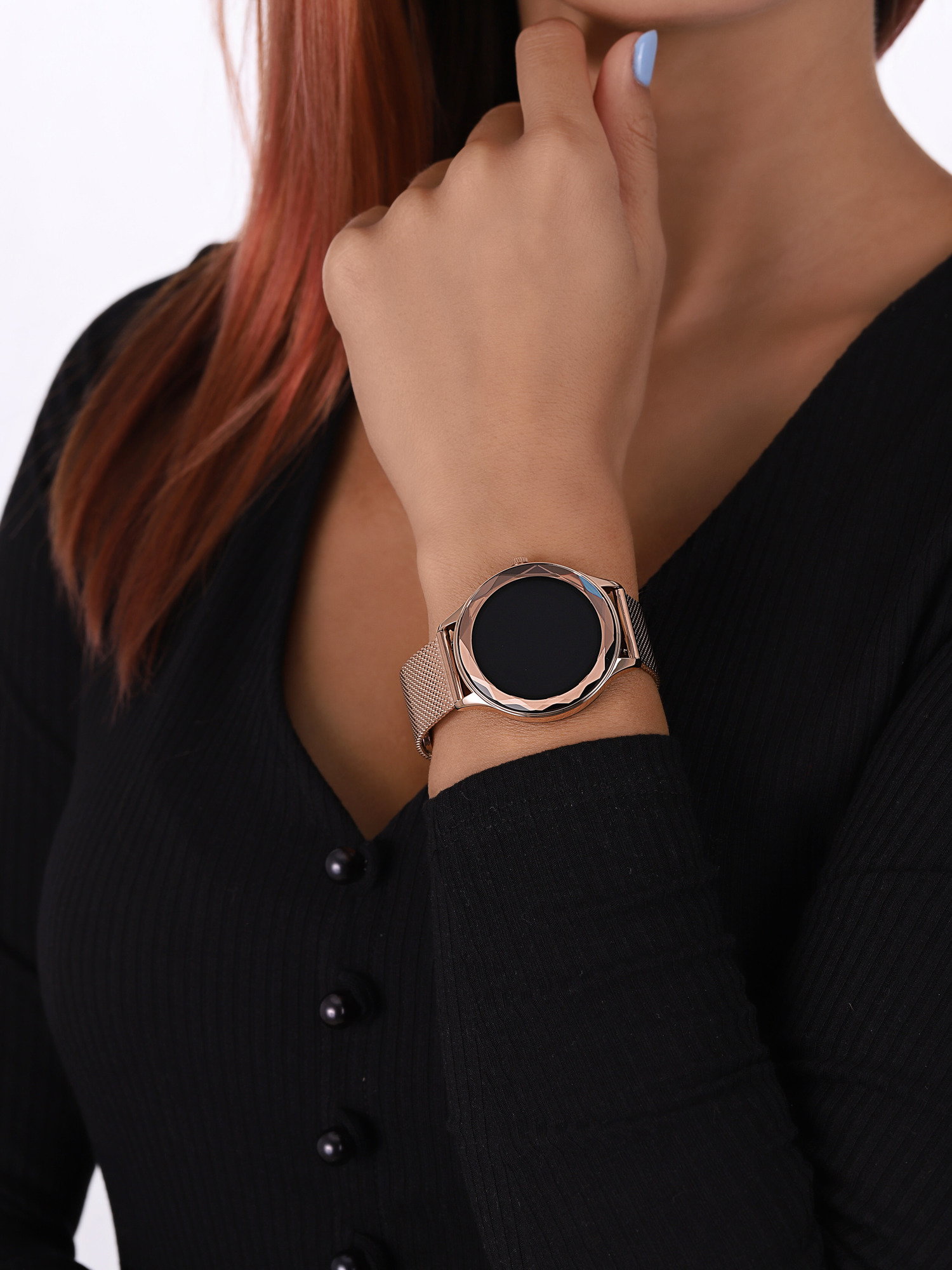 zegarek Garett 5904238480526 Smartwatch Garett Lady Ann RT gold damski z krokomierz Damskie - miniatura 3