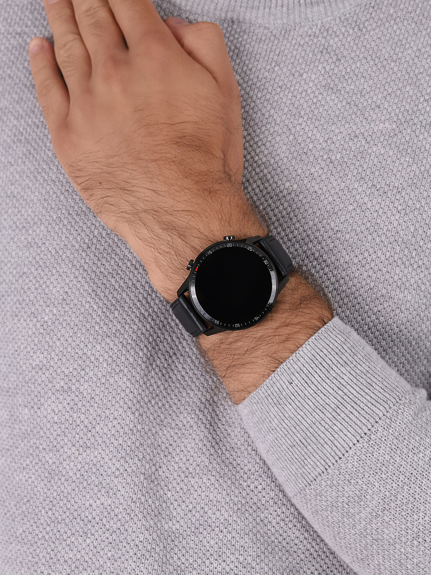 zegarek Garett 5904238480632 Smartwatch Garett GT24S RT black + pasek męski z krokomierz Męskie - miniatura 3