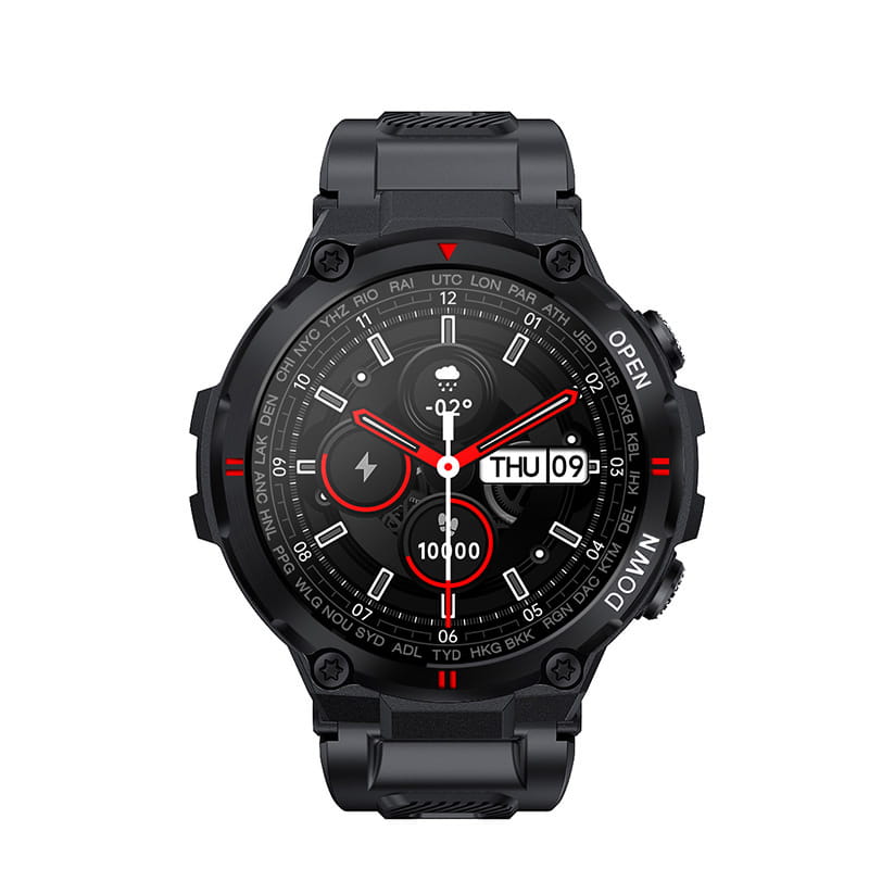 zegarek Garett 5904238480854 Smartwatch Garett Sport Combat RT black męski z krokomierz Męskie - miniatura 2