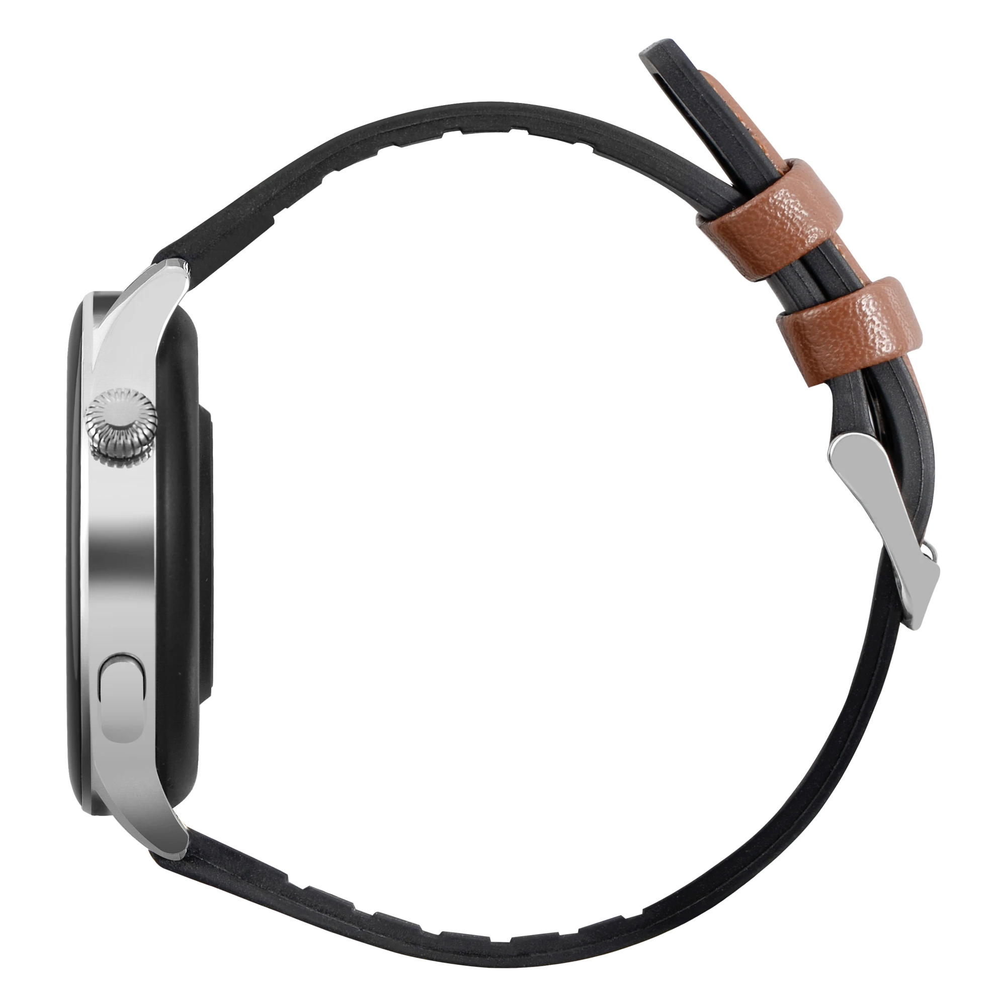 zegarek Garett 5904238483725 kwarcowy męski Męskie Smartwatch Garett Men Elegance RT Brązowy - miniatura 5