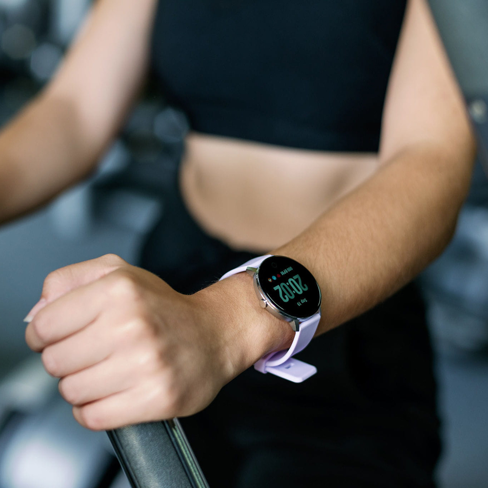 zegarek Garett 5903246282665 Smartwatch Garett Sport 24 różowy Damskie z tworzywa sztucznego