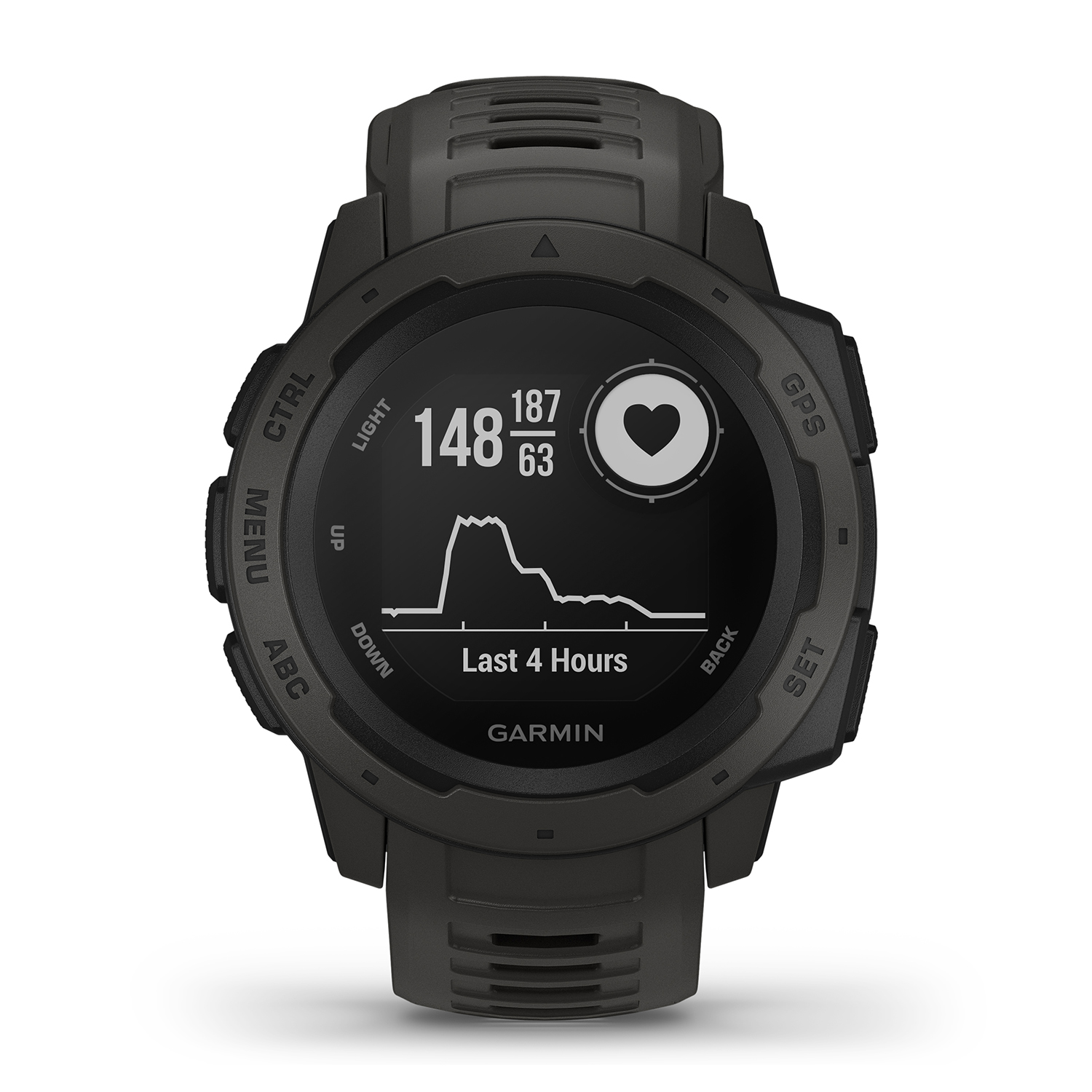 zegarek Garmin 010-02064-00 Instinct Graphite męski z termometr Garmin Instinct