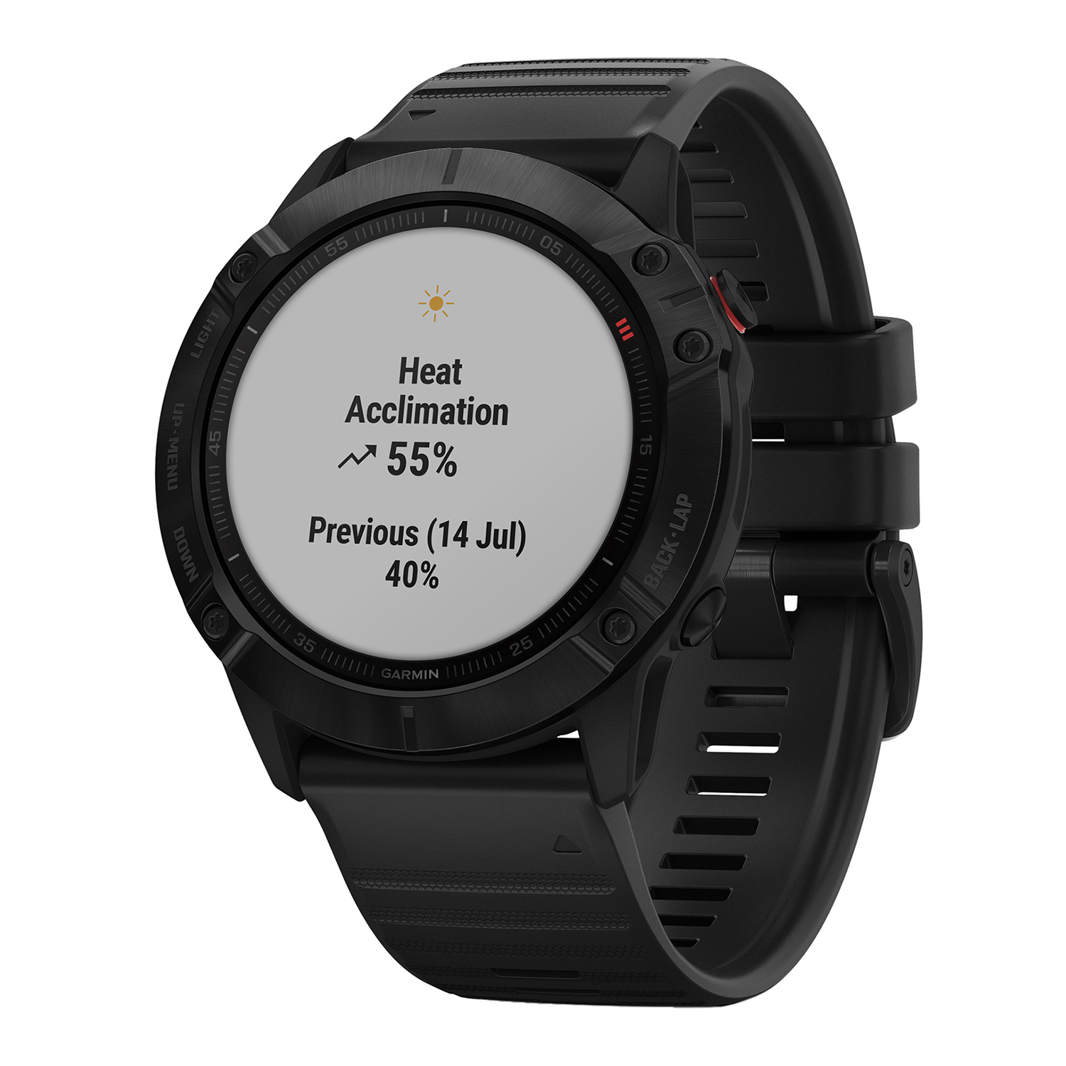 zegarek Garmin 010-02157-01 męski Garmin Fenix Fenix 6X PRO Slate Gray Black Band Gorilla Glass - miniatura 3