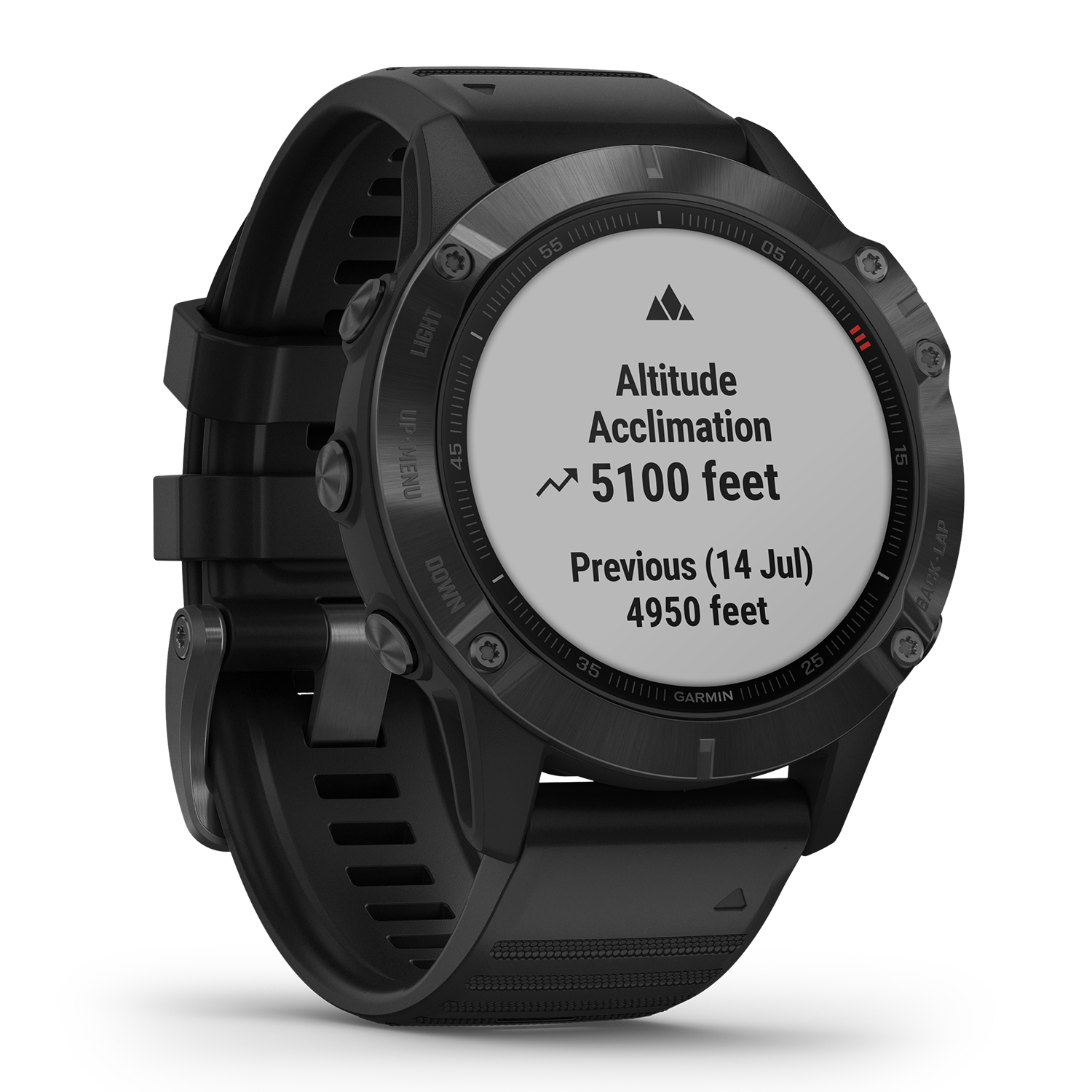 zegarek Garmin 010-02158-02 Fenix 6 PRO Slate Gray Black Band Gorilla Glass męski z termometr Garmin Fenix - miniatura 3