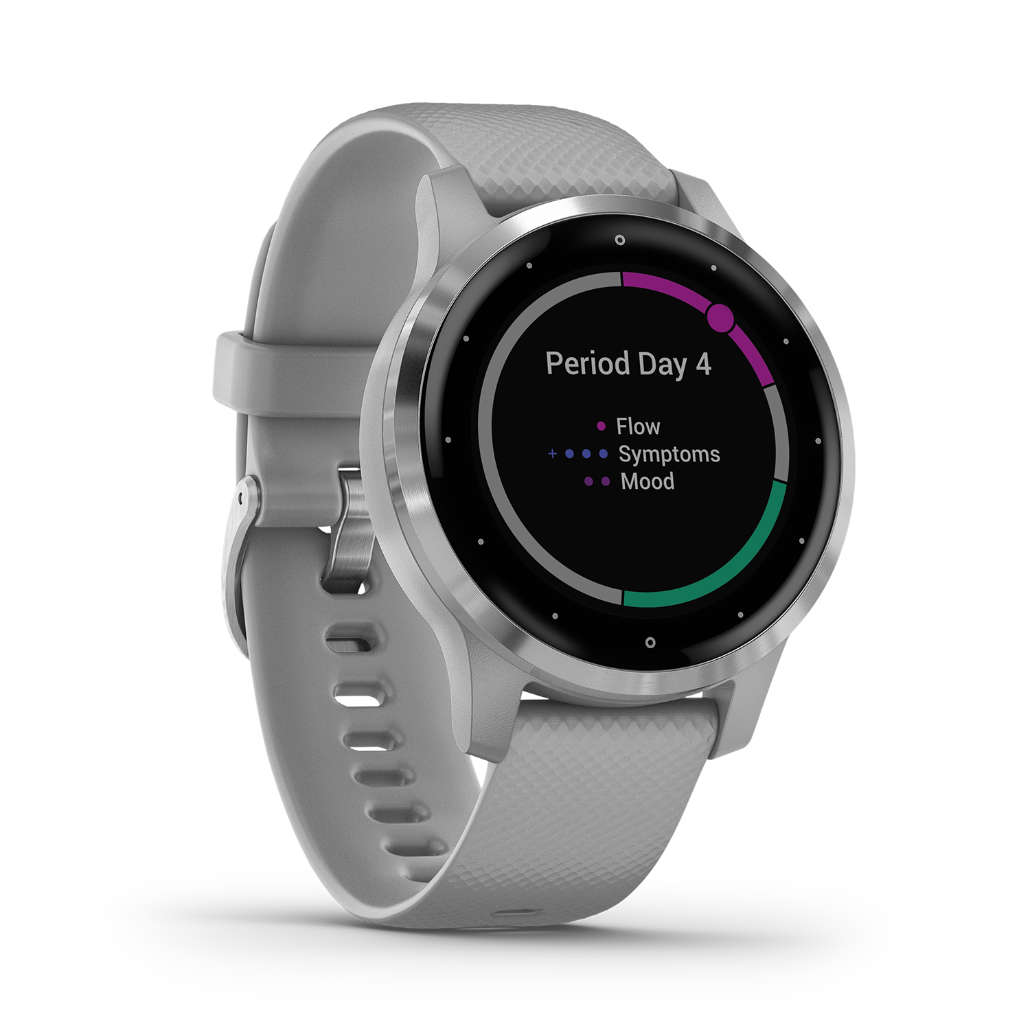 zegarek Garmin 010-02172-03 damski Garmin Vivoactive Vivoactive 4S Powder Gray Silver with Powder Gray Silicon - miniatura 6