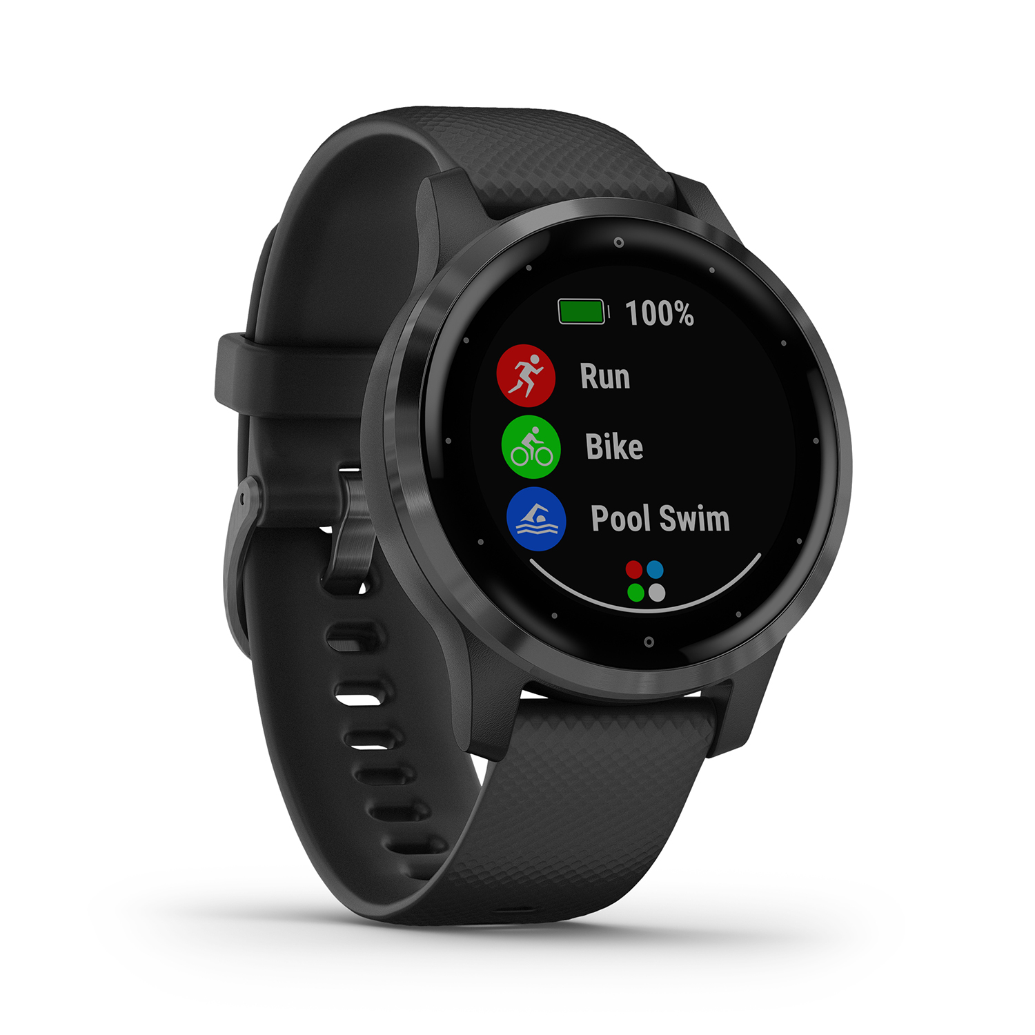 zegarek Garmin 010-02172-13 damski Garmin Vivoactive Vivoactive 4S Gunmetal Black with Black Silicone Band - miniatura 6
