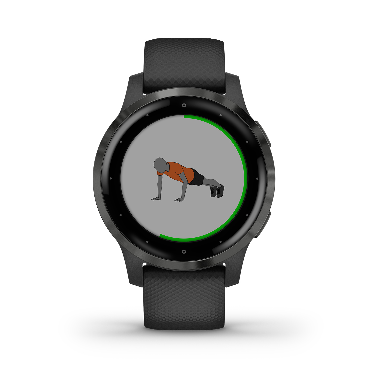 zegarek Garmin 010-02172-13 Vivoactive 4S Gunmetal Black with Black Silicone Band damski z barometr Garmin Vivoactive - miniatura 4