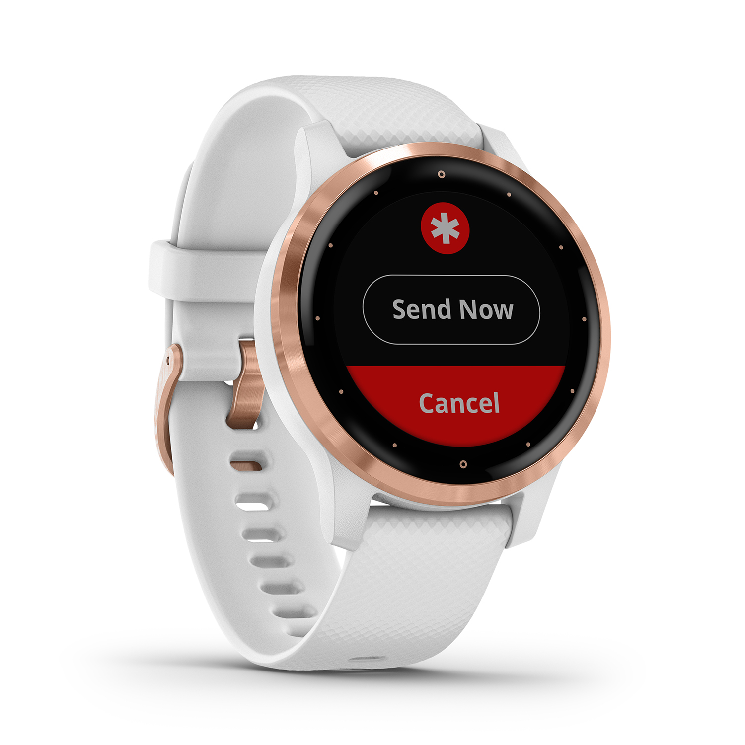 zegarek Garmin 010-02172-23 damski Garmin Vivoactive Vivoactive 4S (Rose Gold with White Silicone Band - miniatura 5